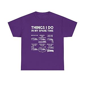 Things I Do In My Spare Time Tesla Owner T-Shirt | EV Car Guy Tee
