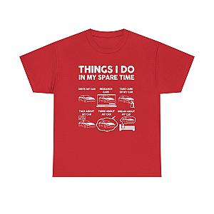 Things I Do In My Spare Time Tesla Owner T-Shirt | EV Car Guy Tee
