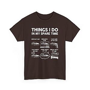 Things I Do In My Spare Time Tesla Owner T-Shirt | EV Car Guy Tee