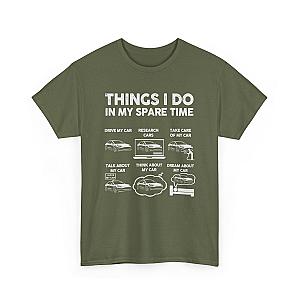 Things I Do In My Spare Time Tesla Owner T-Shirt | EV Car Guy Tee
