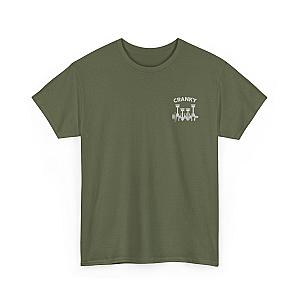 Cranky Minimalist Mechanic T-Shirt | Small Chest Print Crankshaft Tee