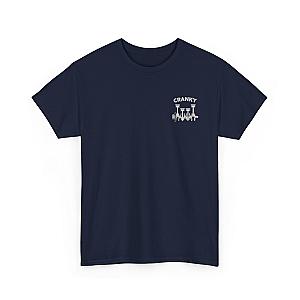 Cranky Minimalist Mechanic T-Shirt | Small Chest Print Crankshaft Tee