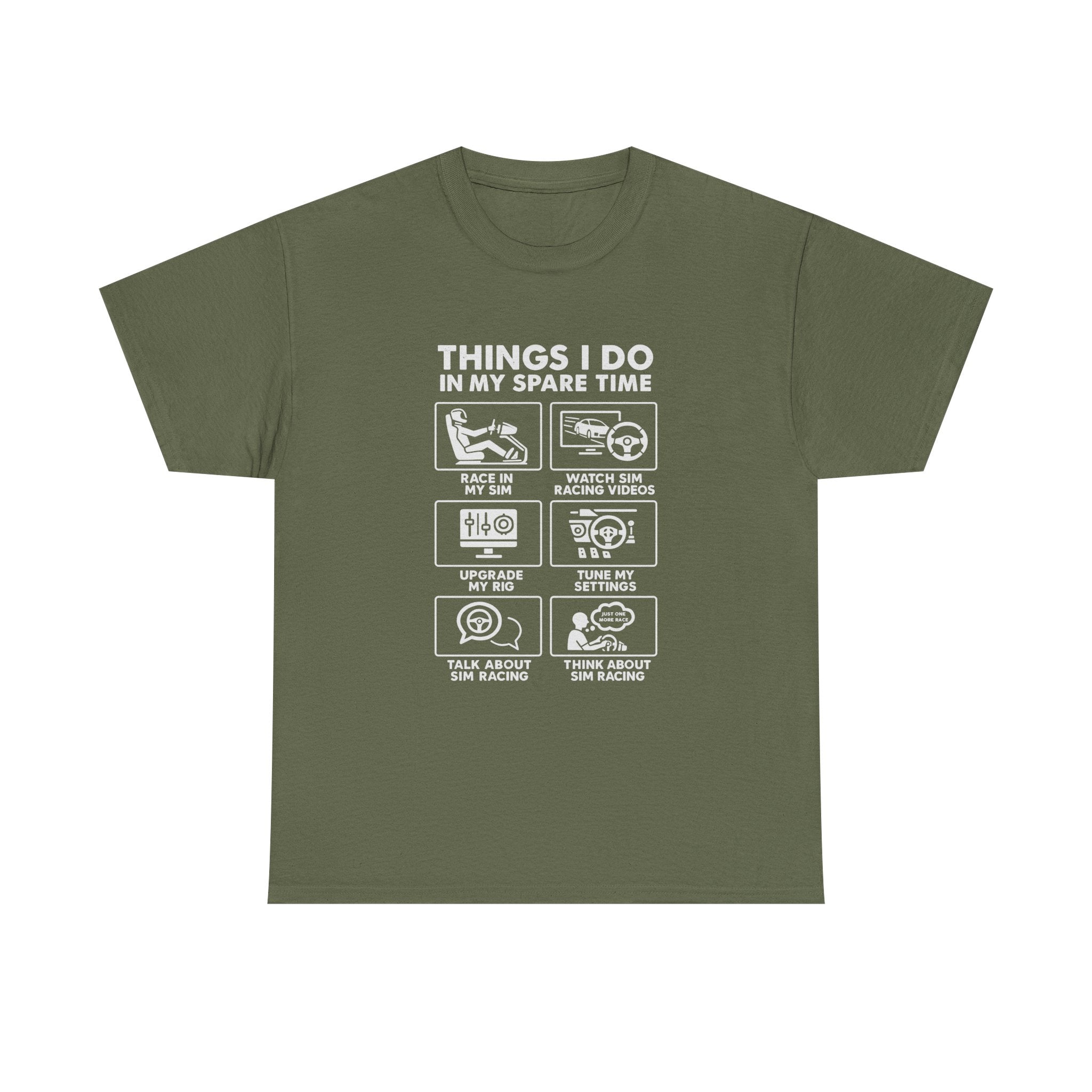 SIM Racing Things I Do In My Spare Time T-Shirt | Sim Rig Gift