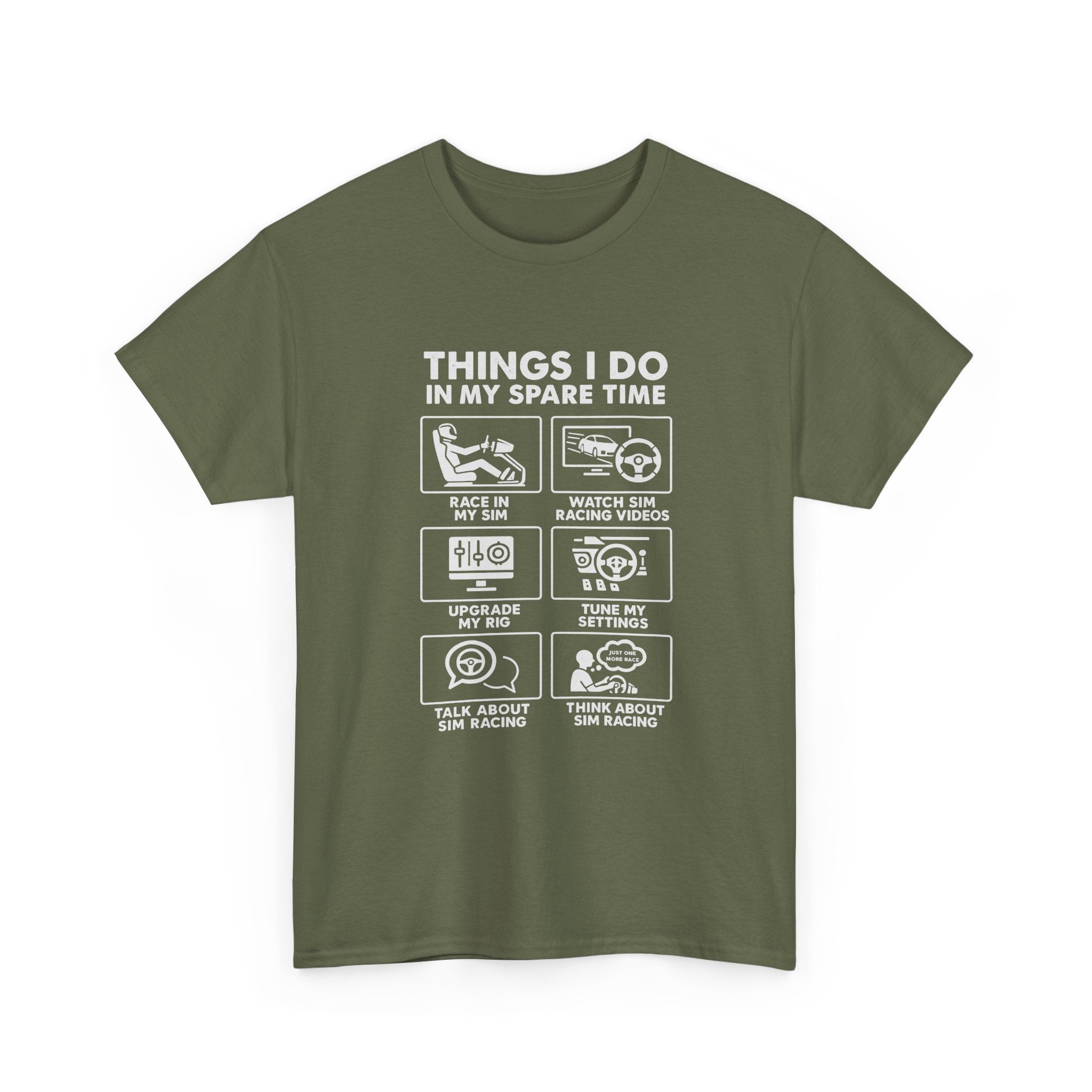 SIM Racing Things I Do In My Spare Time T-Shirt | Sim Rig Gift