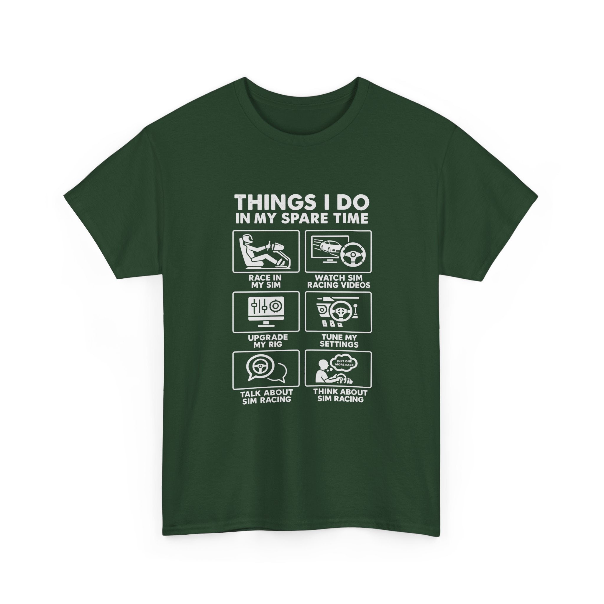 SIM Racing Things I Do In My Spare Time T-Shirt | Sim Rig Gift