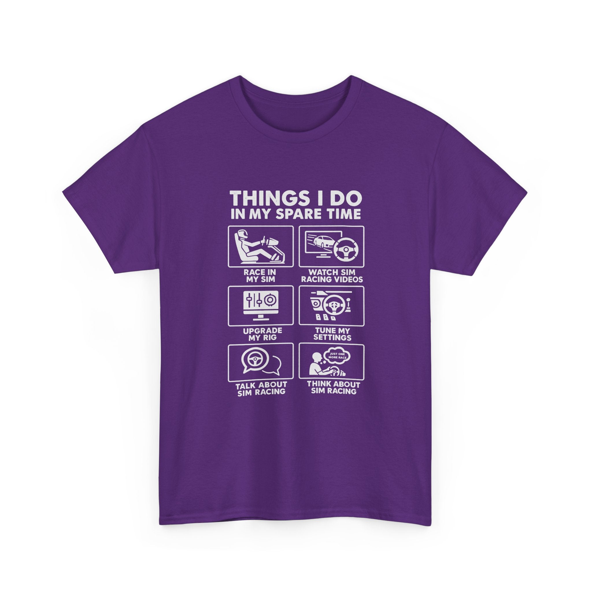 SIM Racing Things I Do In My Spare Time T-Shirt | Sim Rig Gift