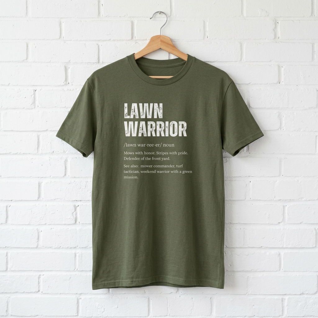 Lawn Warrior T-Shirt | Funny Lawn Care Tee