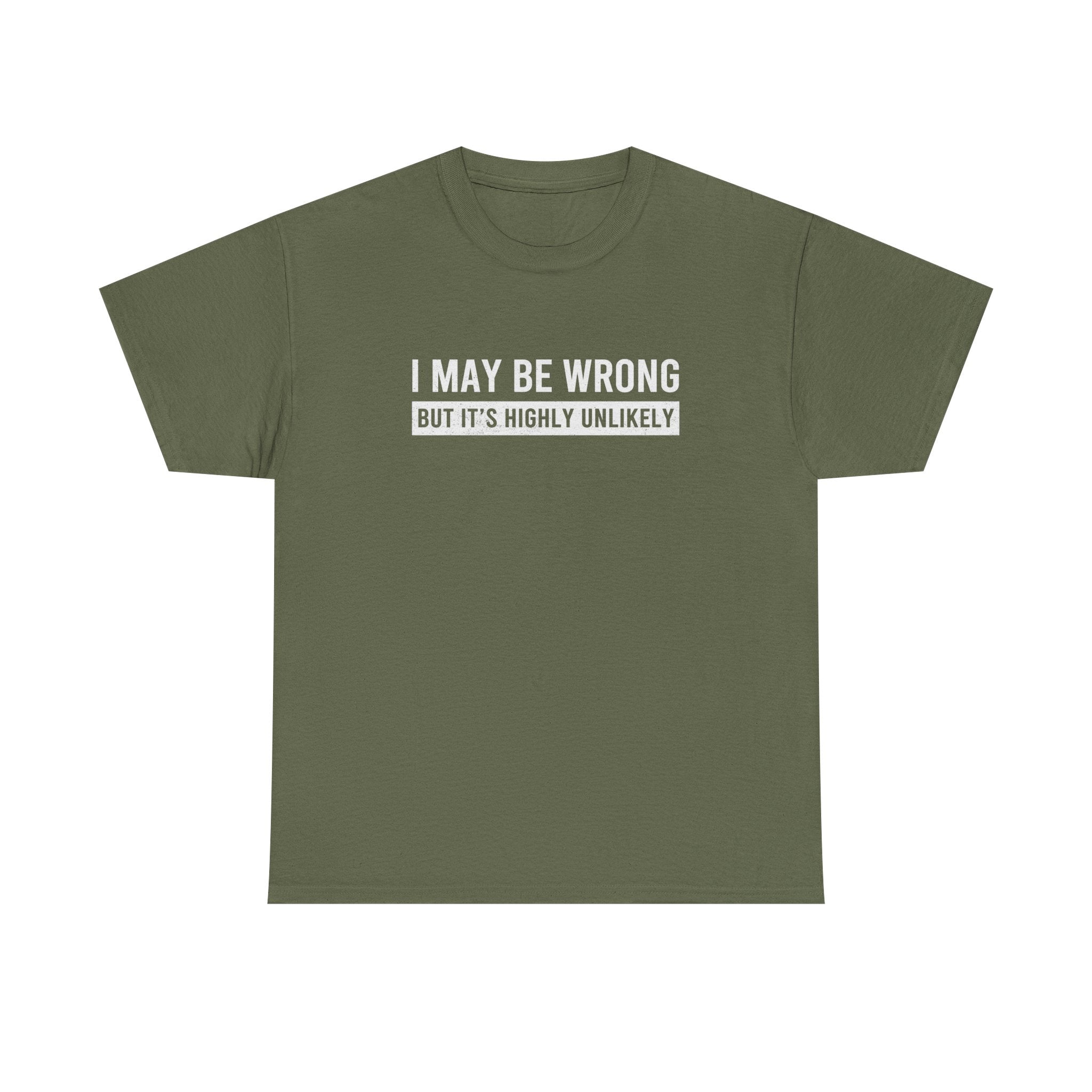 I May Be Wrong But It's Highly Unlikely Funny T-Shirt
