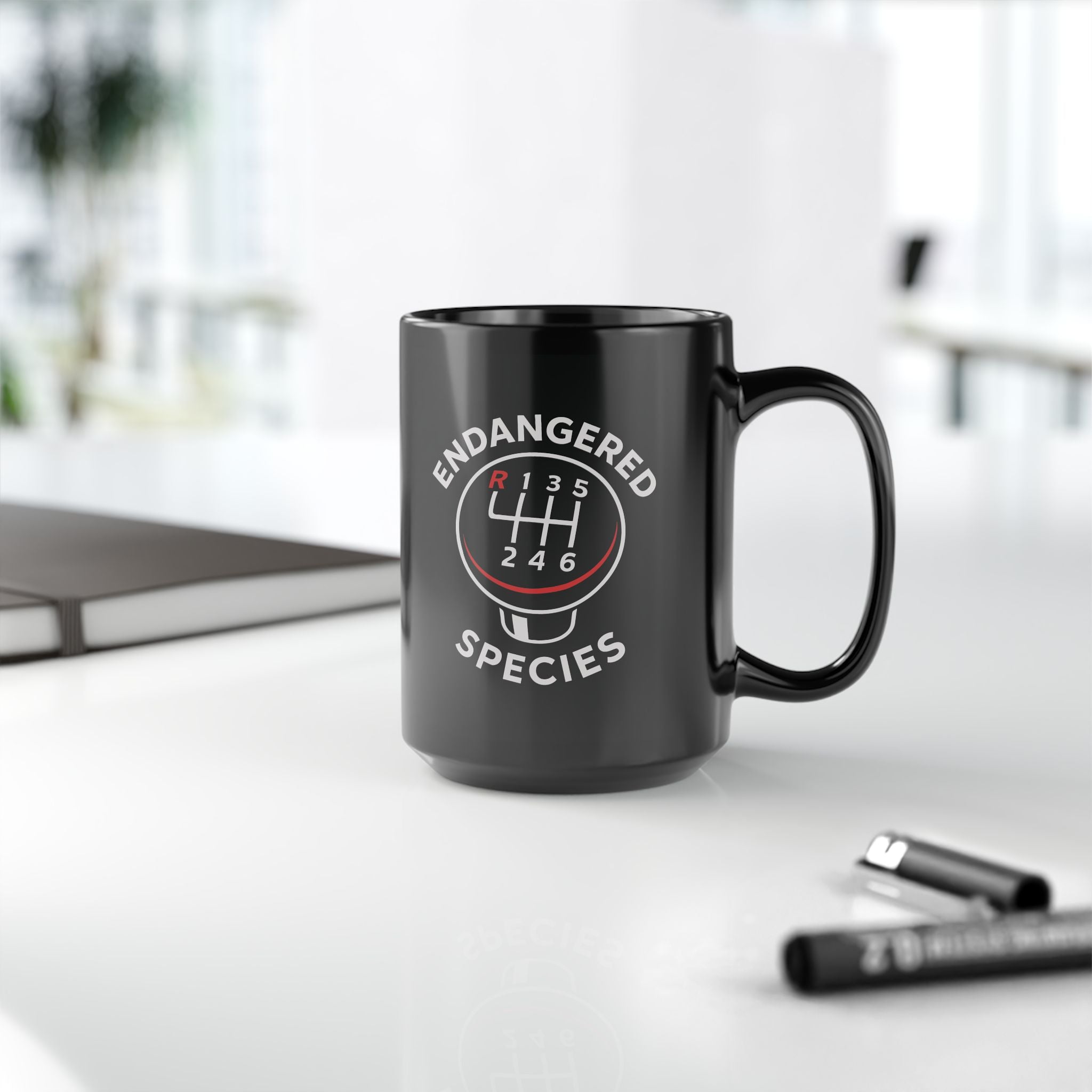 Endangered Species Stick Shift Mug | Manual Transmission Car Guy Gift