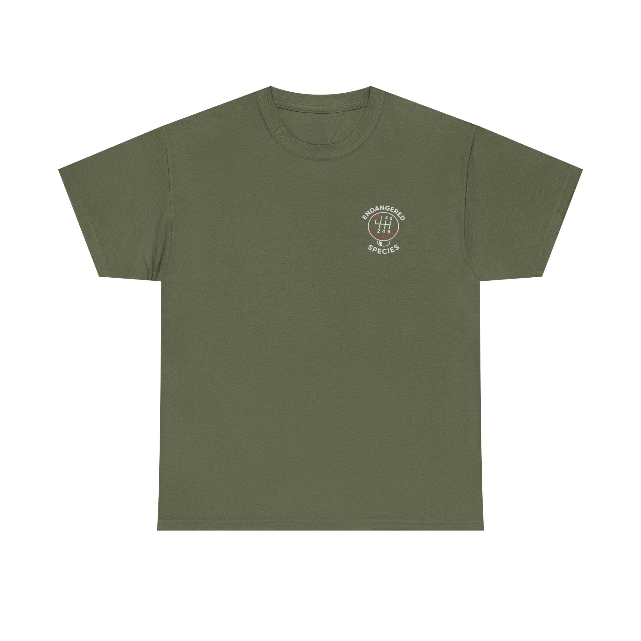 Endangered Species Stick Shift T-Shirt | Manual Driver Tee