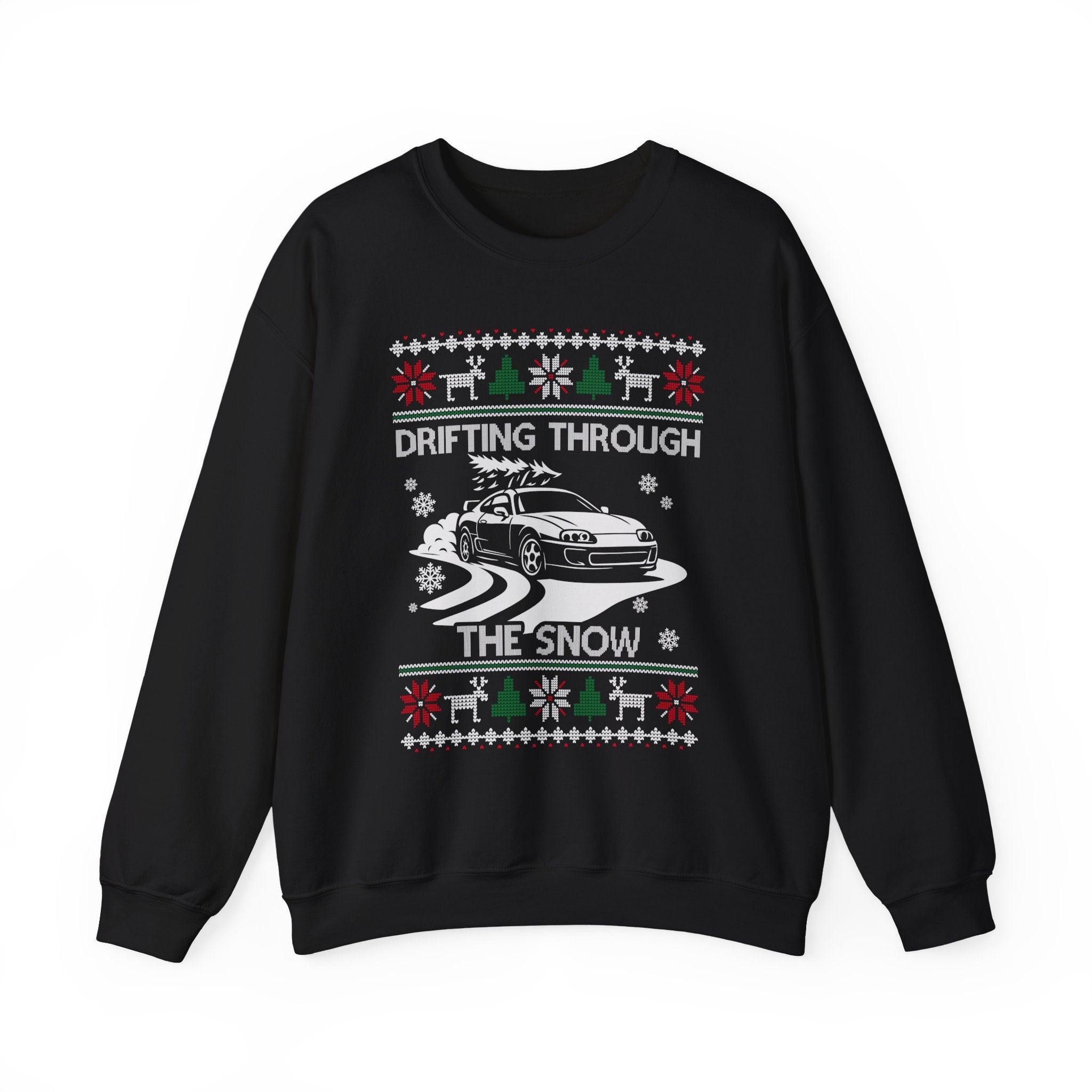 MKIV A80 Supra Christmas Drifting JDM Legend Crewneck Sweatshirt | Ugly Xmas Car Gift