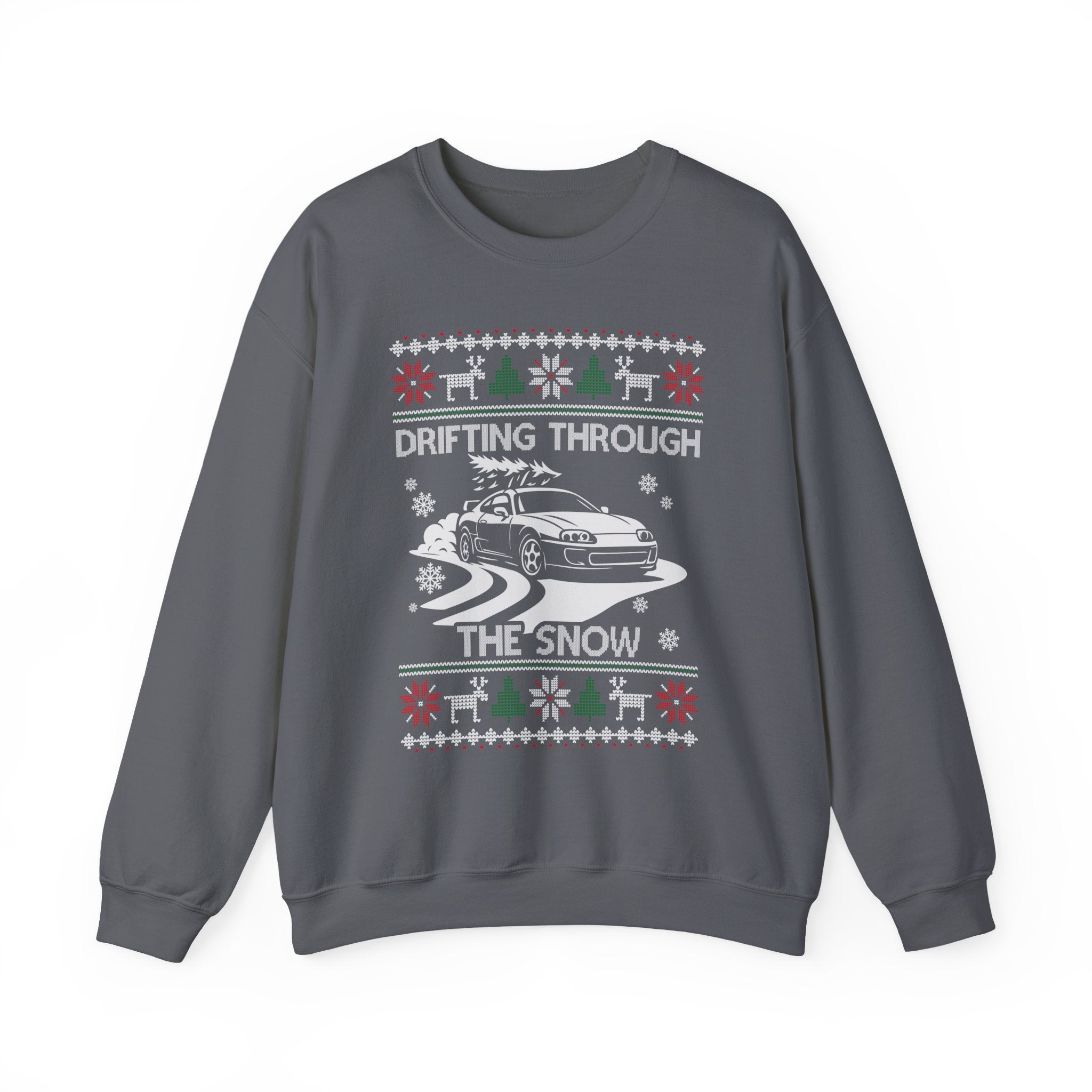 MKIV A80 Supra Christmas Drifting JDM Legend Crewneck Sweatshirt | Ugly Xmas Car Gift