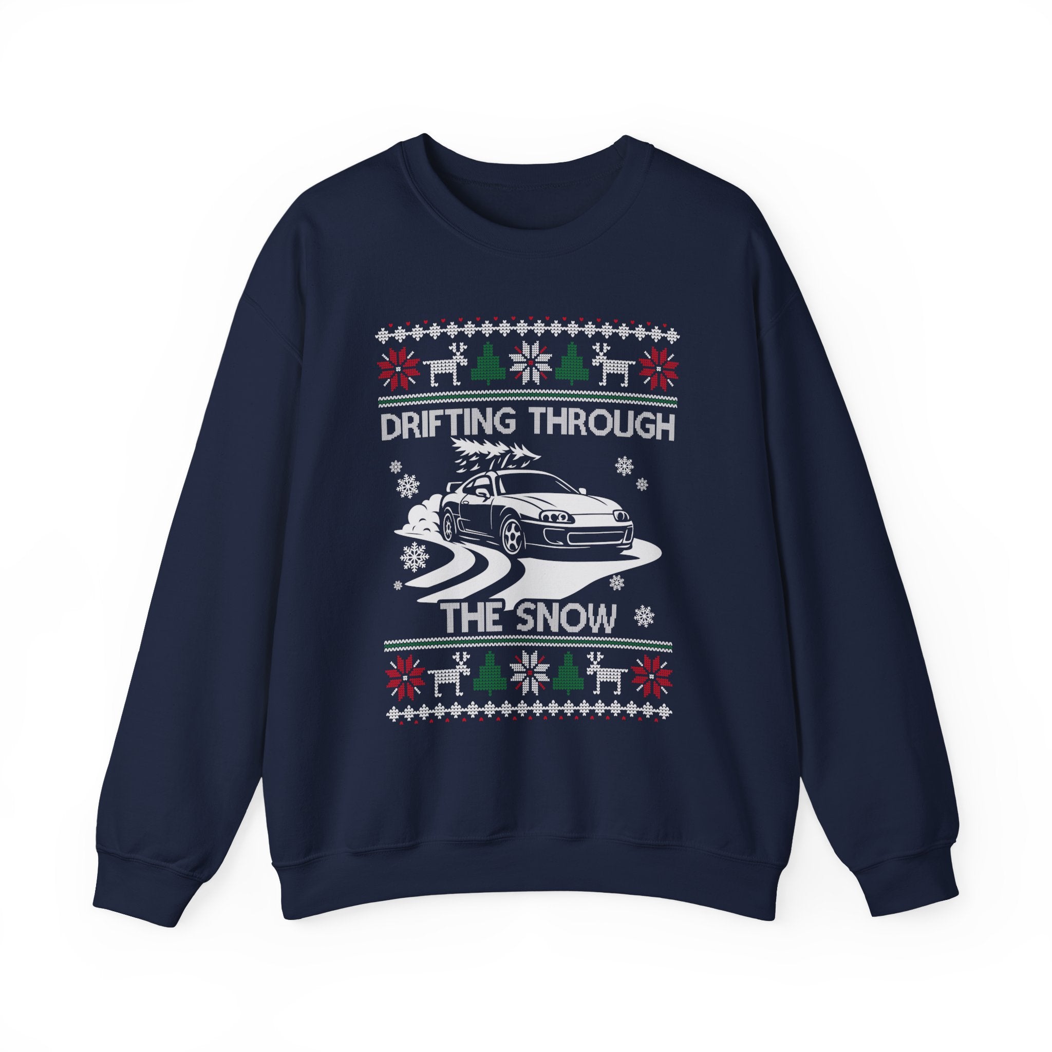 MKIV A80 Supra Christmas Drifting JDM Legend Crewneck Sweatshirt | Ugly Xmas Car Gift