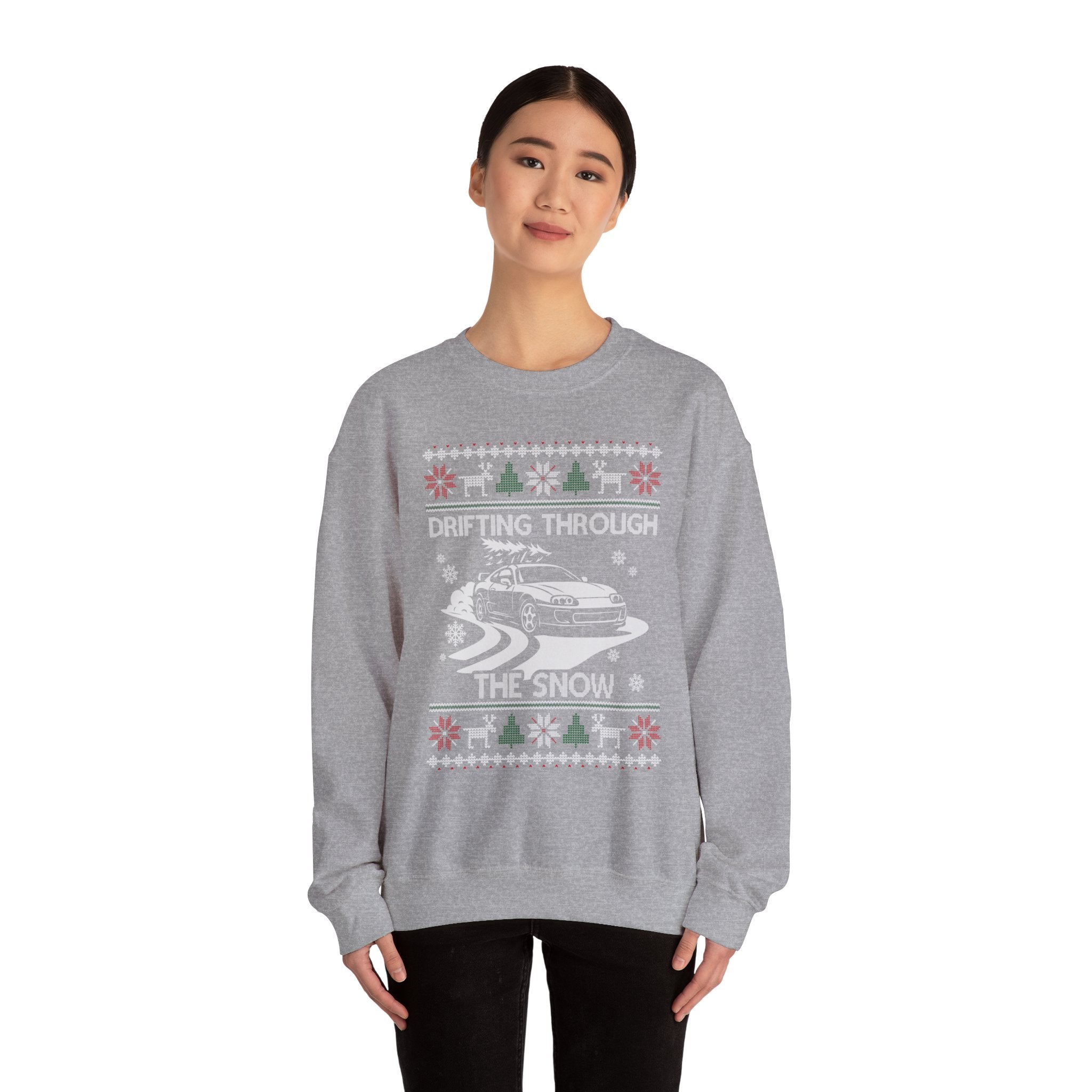 MKIV A80 Supra Christmas Drifting JDM Legend Crewneck Sweatshirt | Ugly Xmas Car Gift