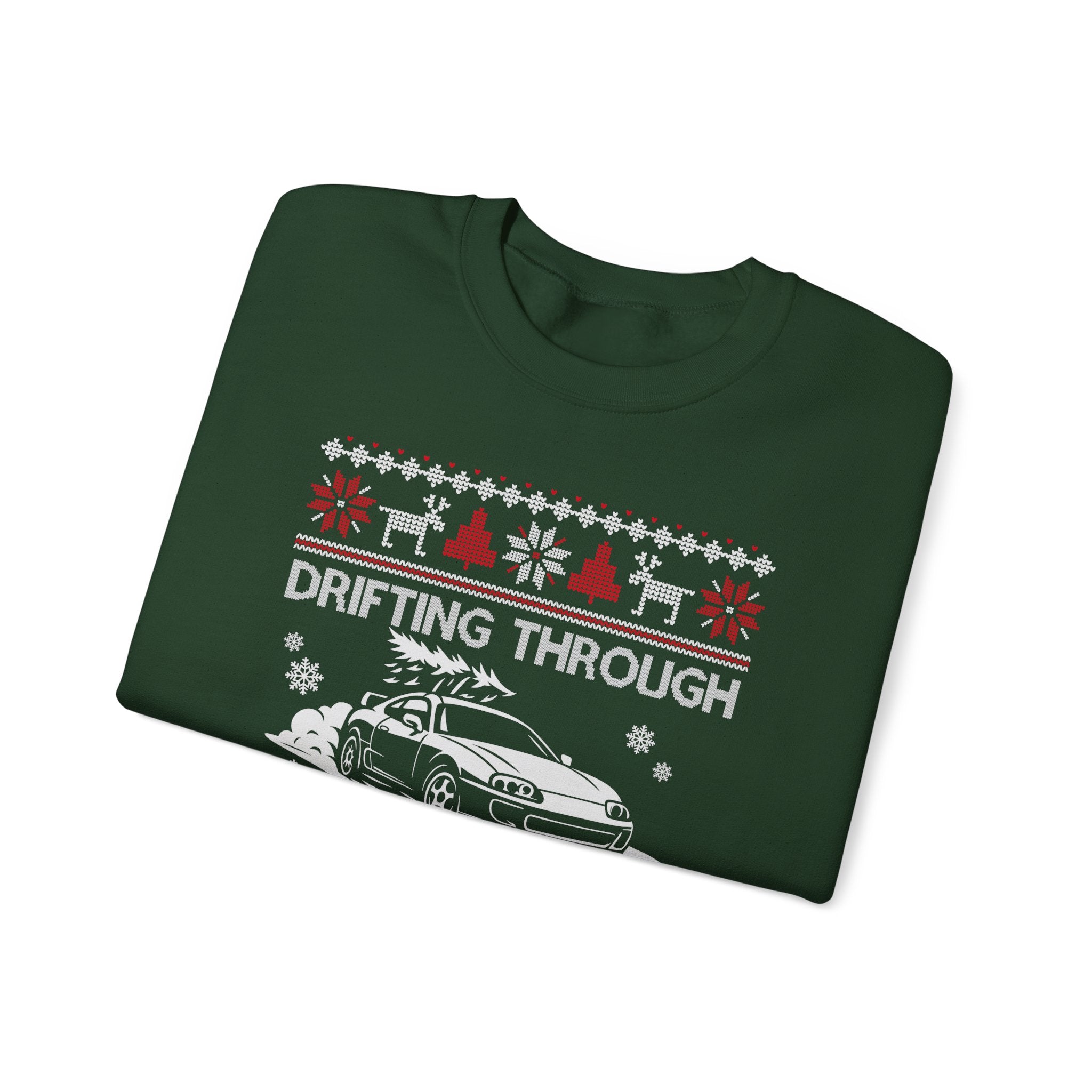 MKIV A80 Supra Christmas Drifting JDM Legend Crewneck Sweatshirt | Ugly Xmas Car Gift