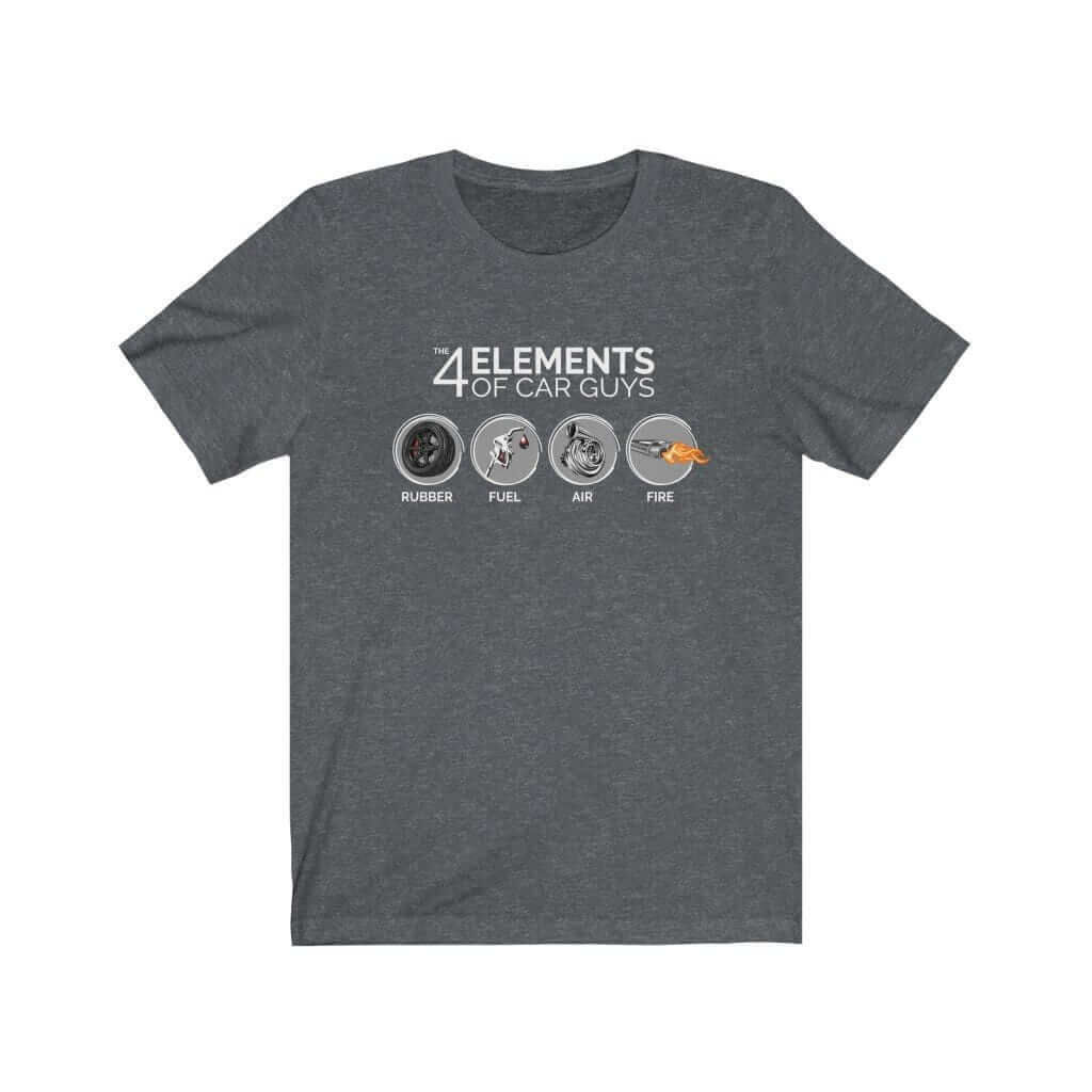 The 4 Elements of Car Guys Funny Car T-Shirt | Car Enthusiast Gift