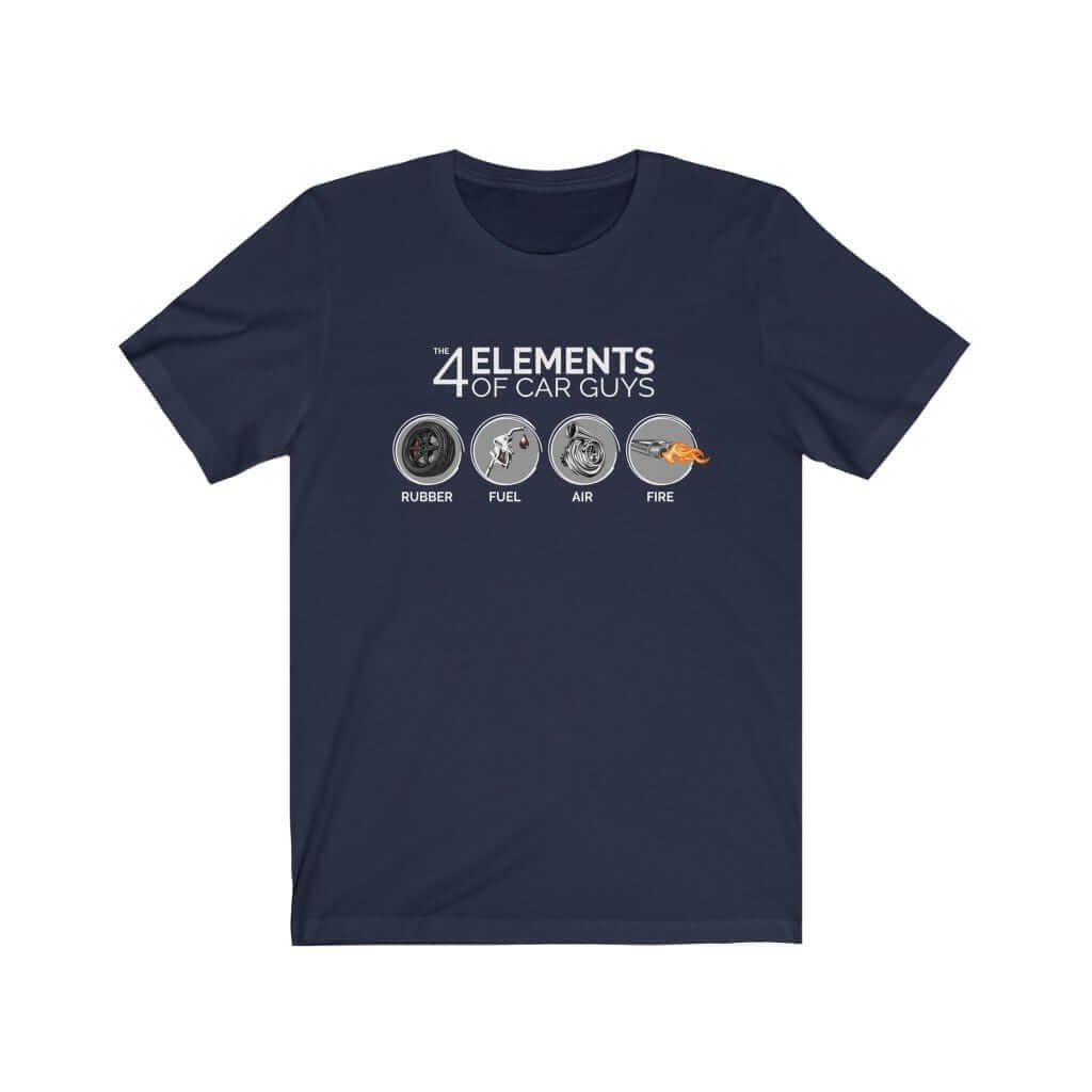 The 4 Elements of Car Guys Funny Car T-Shirt | Car Enthusiast Gift
