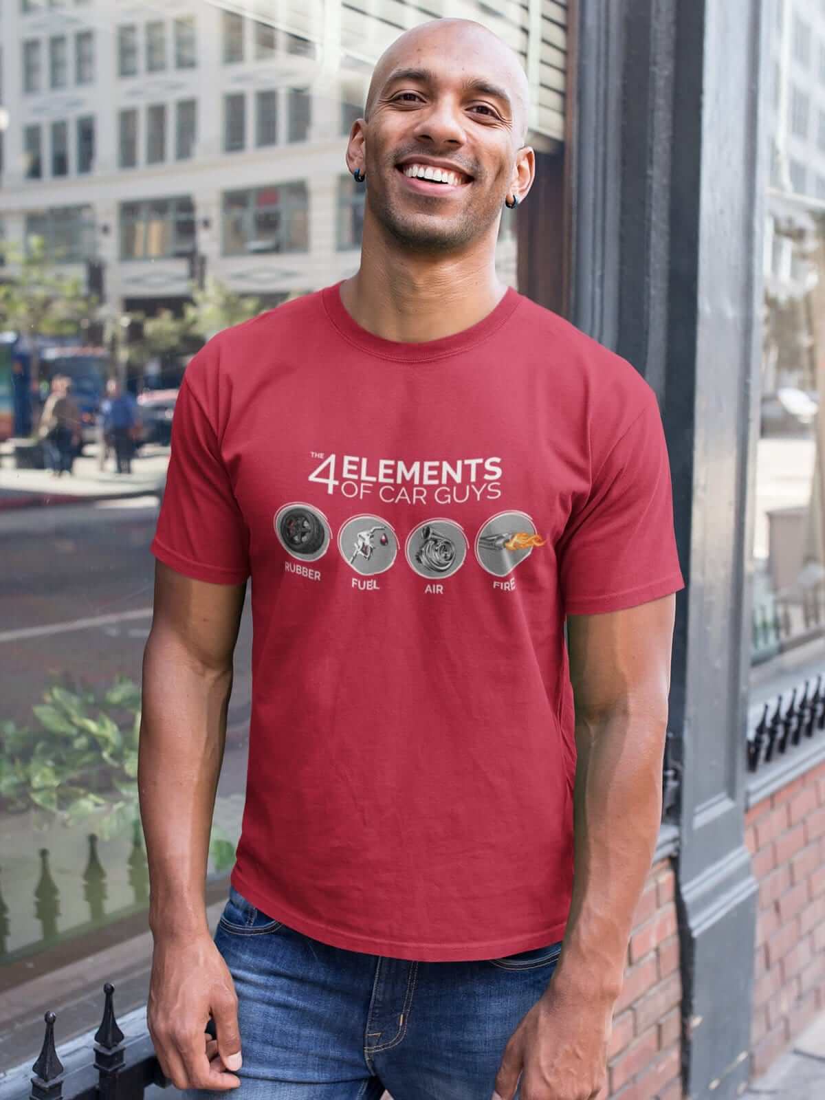 The 4 Elements of Car Guys Funny Car T-Shirt | Car Enthusiast Gift
