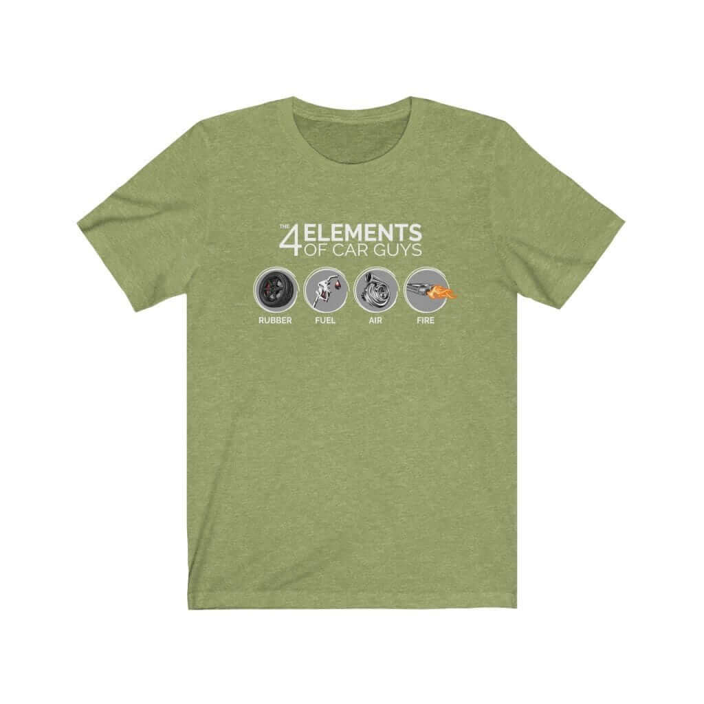 The 4 Elements of Car Guys Funny Car T-Shirt | Car Enthusiast Gift