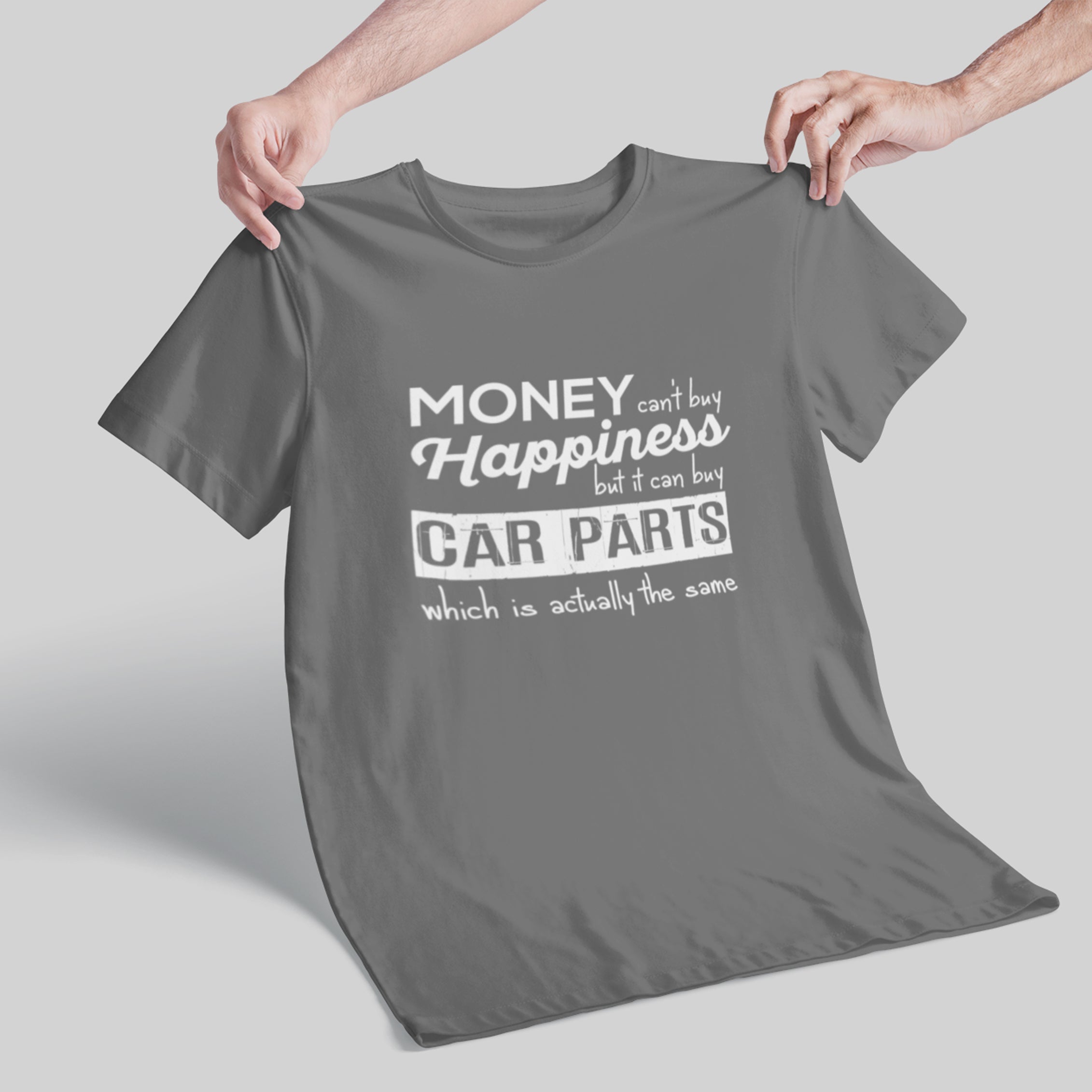 More Car Parts = Happiness Funny Car Guy T-Shirt