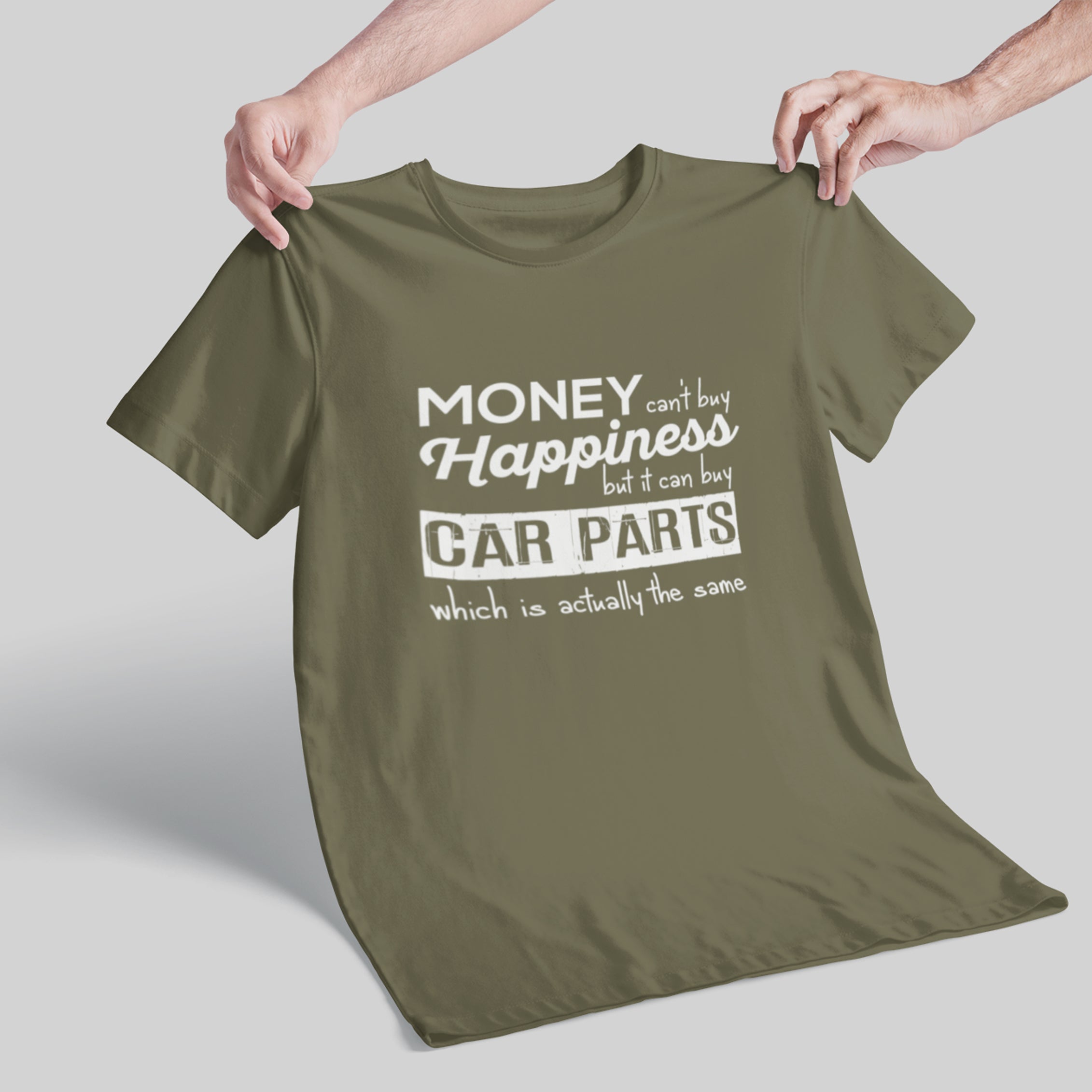 More Car Parts = Happiness Funny Car Guy T-Shirt