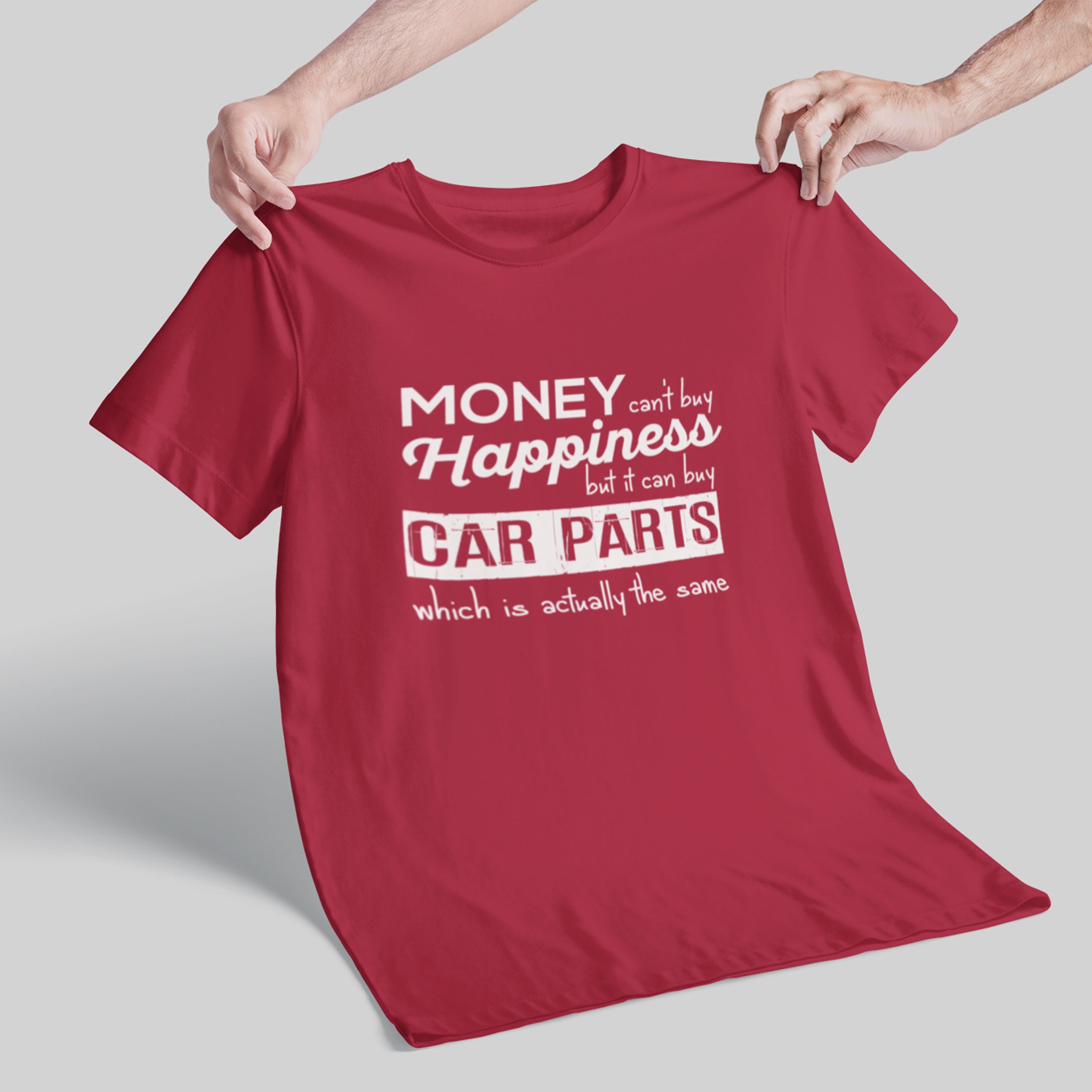 More Car Parts = Happiness Funny Car Guy T-Shirt