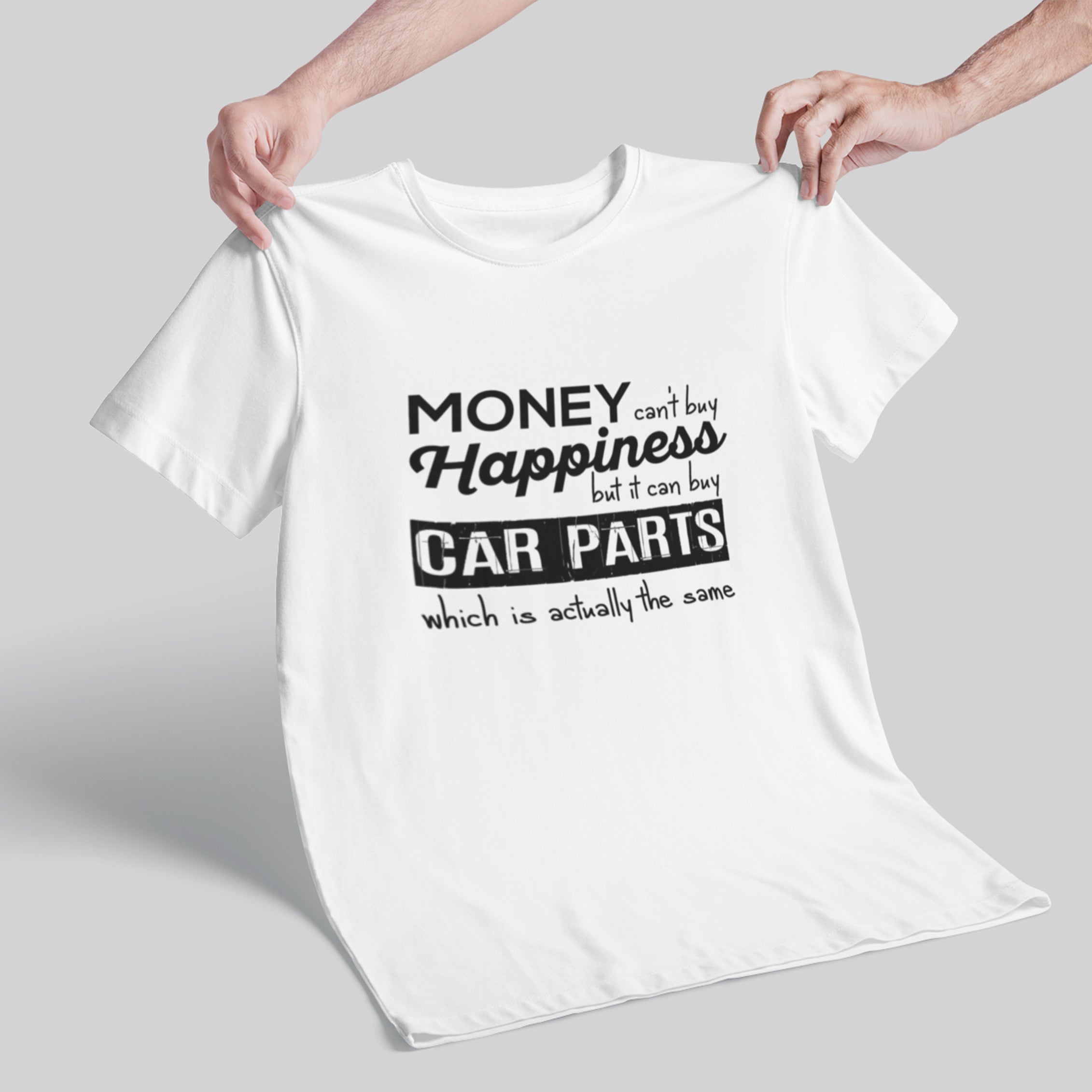 More Car Parts = Happiness Funny Car Guy T-Shirt