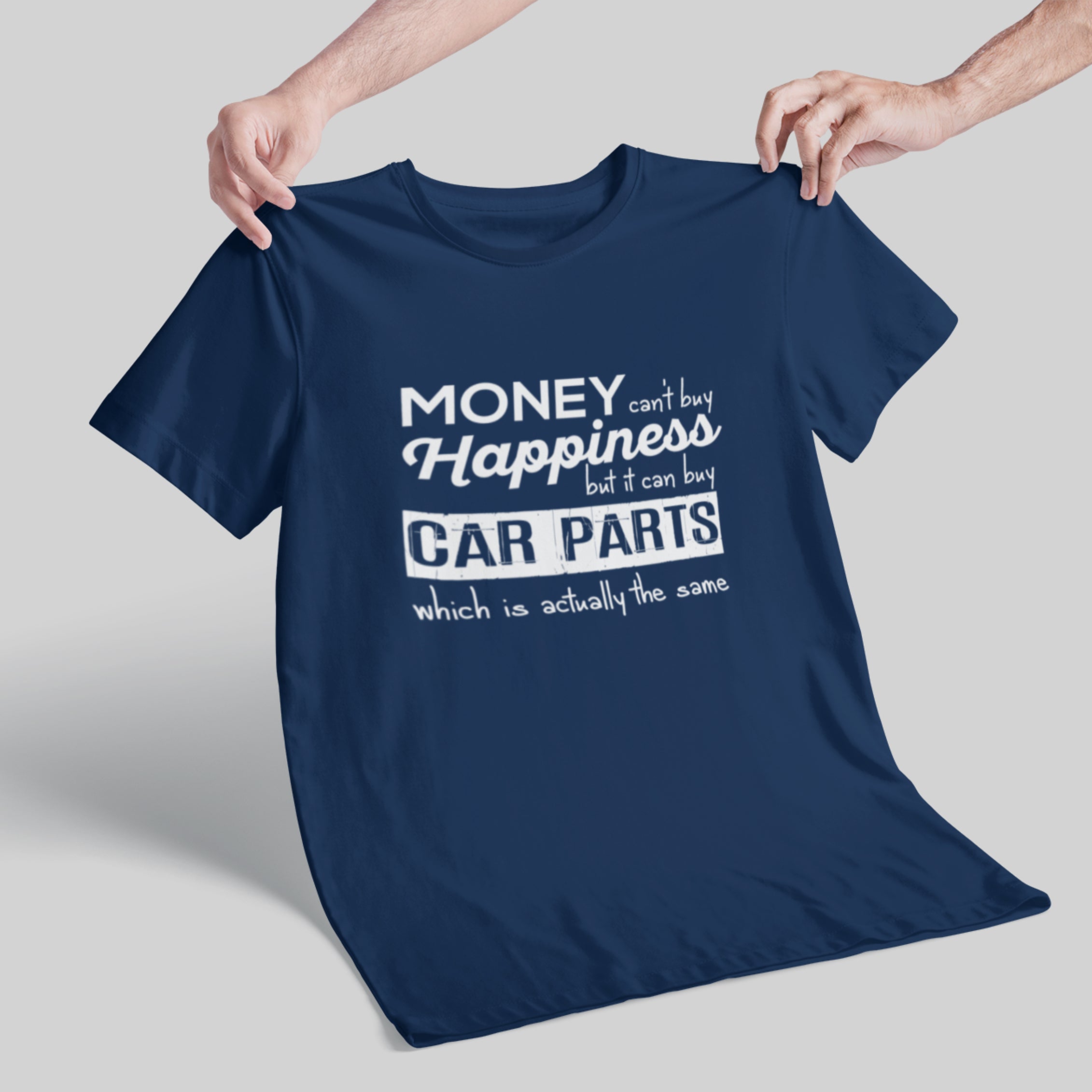 More Car Parts = Happiness Funny Car Guy T-Shirt