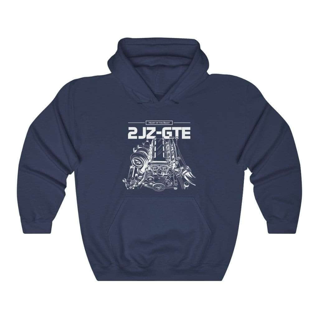 2JZ GTE Engine JDM Premium Car Hoodie