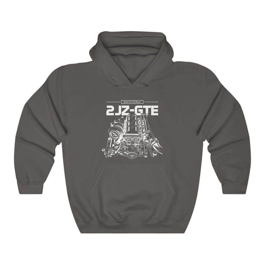 2JZ GTE Engine JDM Premium Car Hoodie