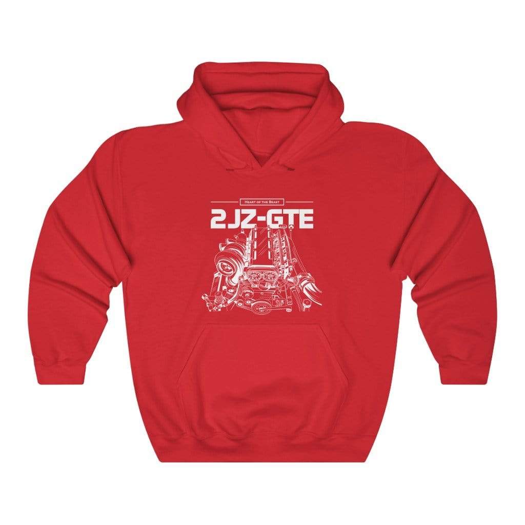 2JZ GTE Engine JDM Premium Car Hoodie
