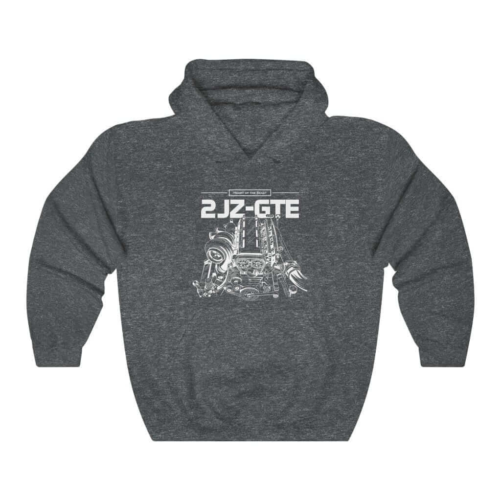 2JZ GTE Engine JDM Premium Car Hoodie
