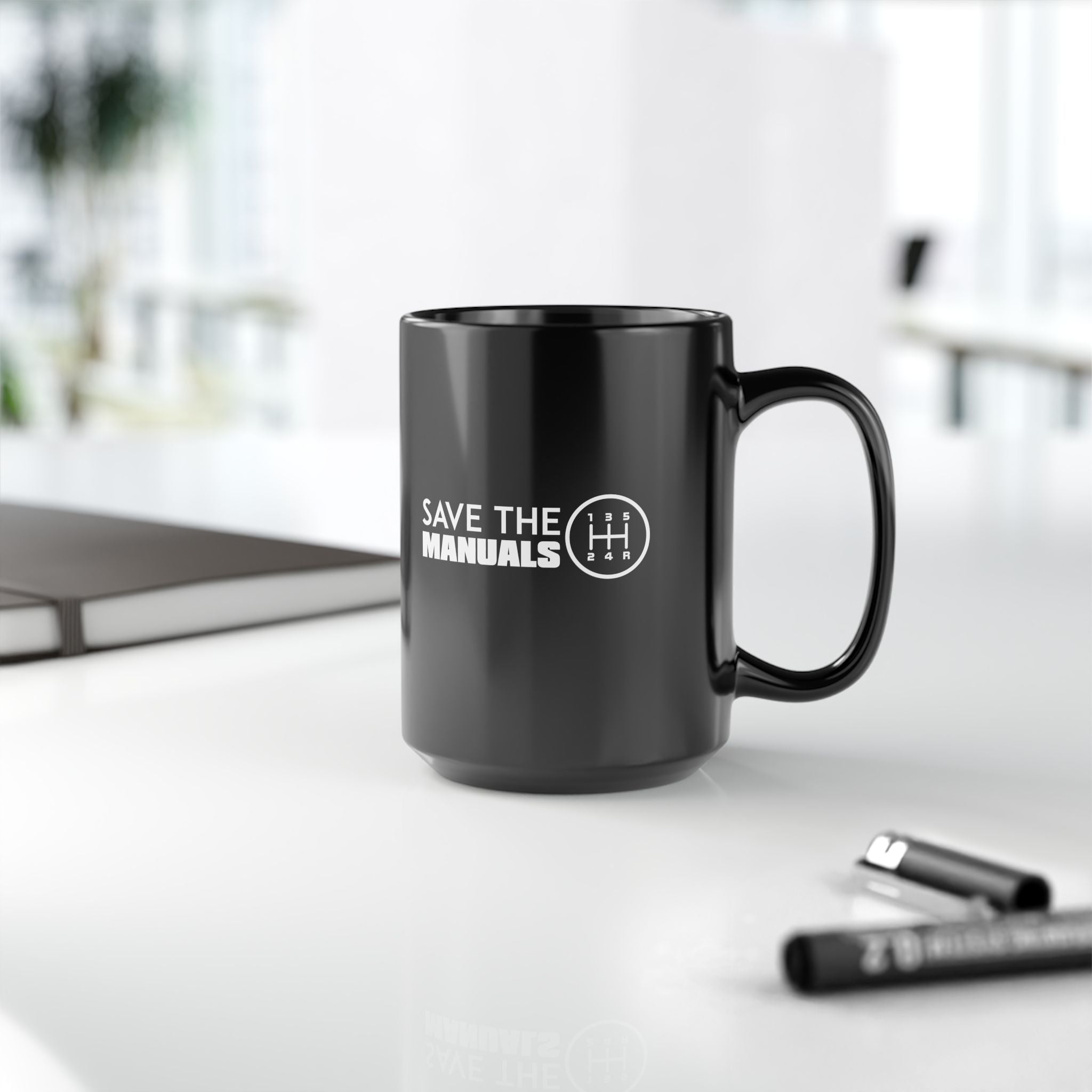 Save The Manuals Car Mug