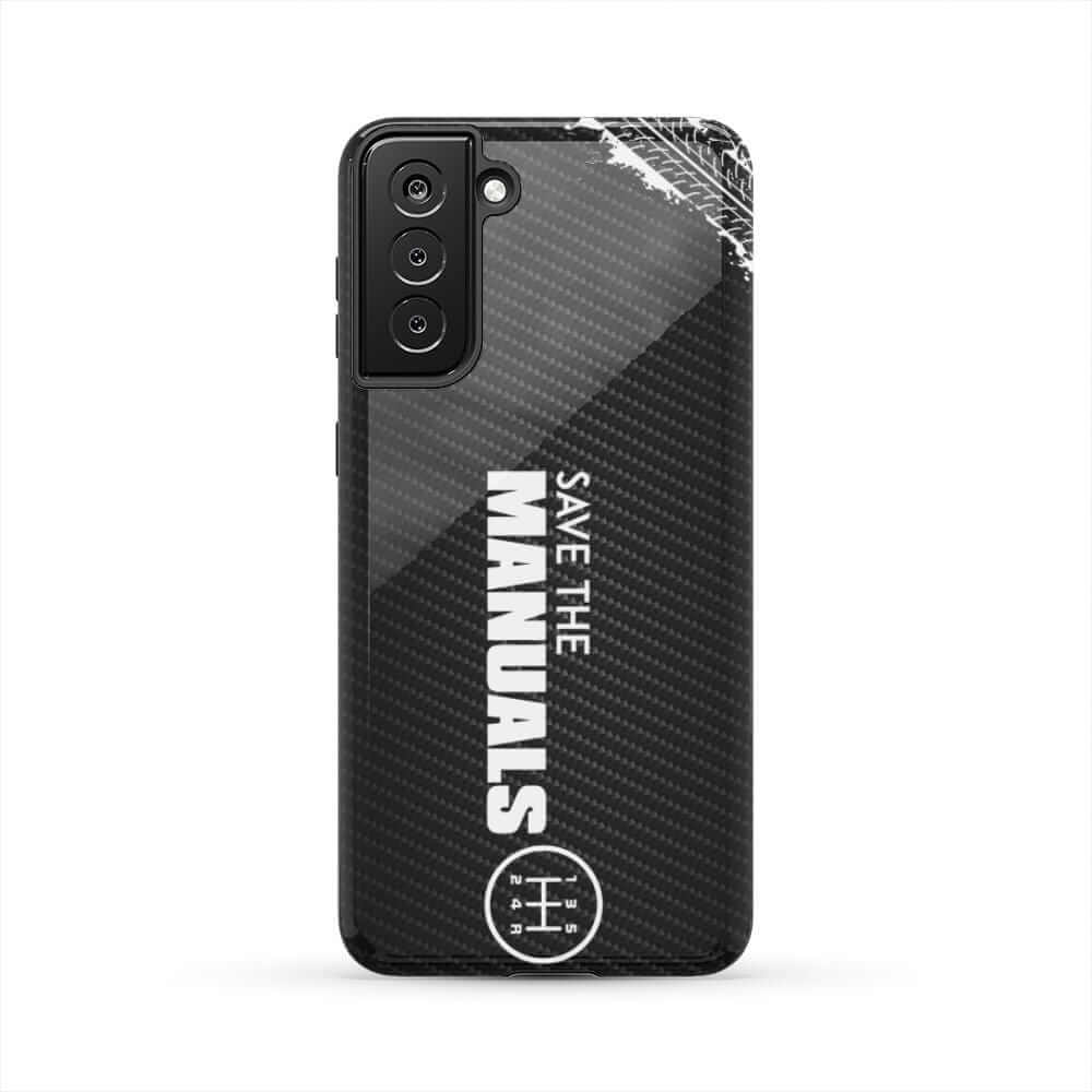 Save The Manuals Tough Phone Case | Manual Transmission Car Guy Gift