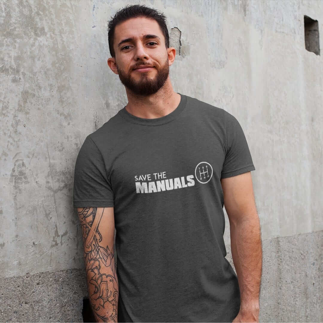 Save the Manuals Car T-Shirt