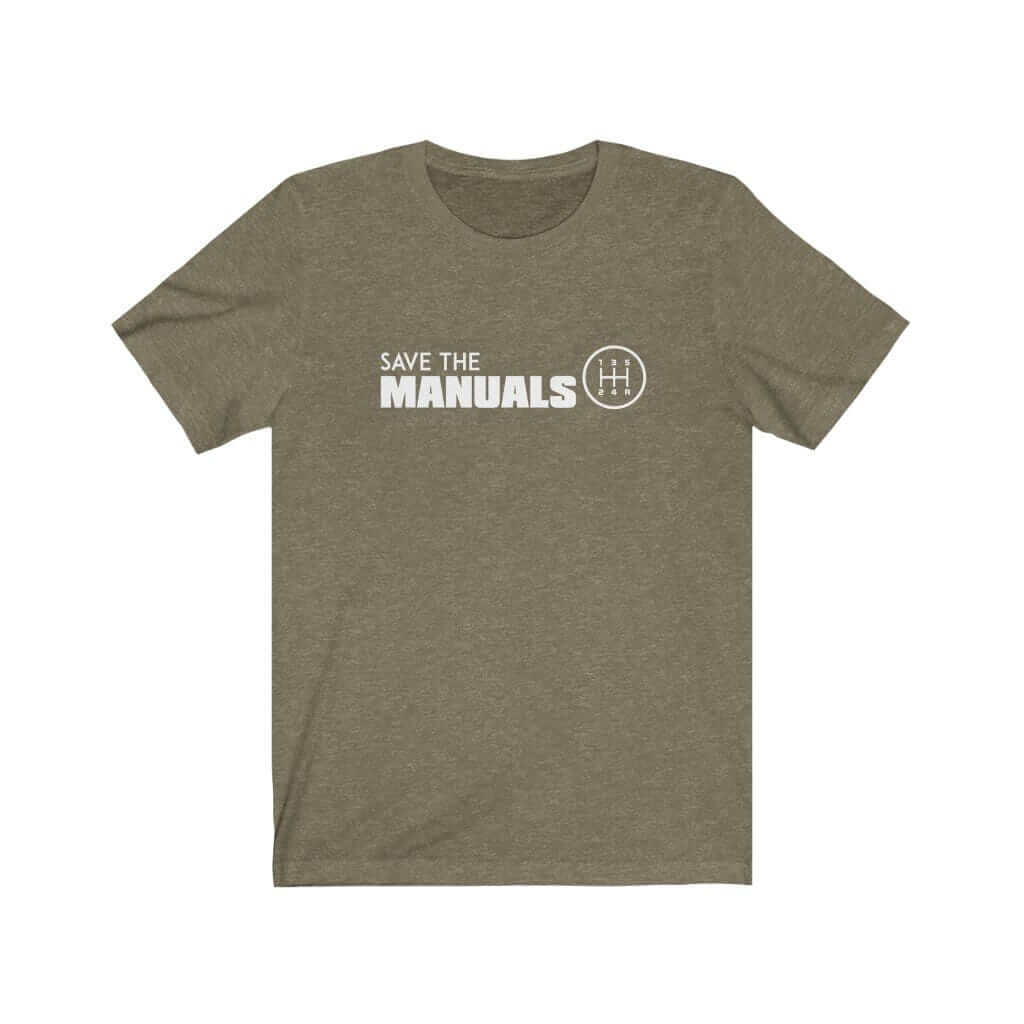 Save the Manuals Car T-Shirt