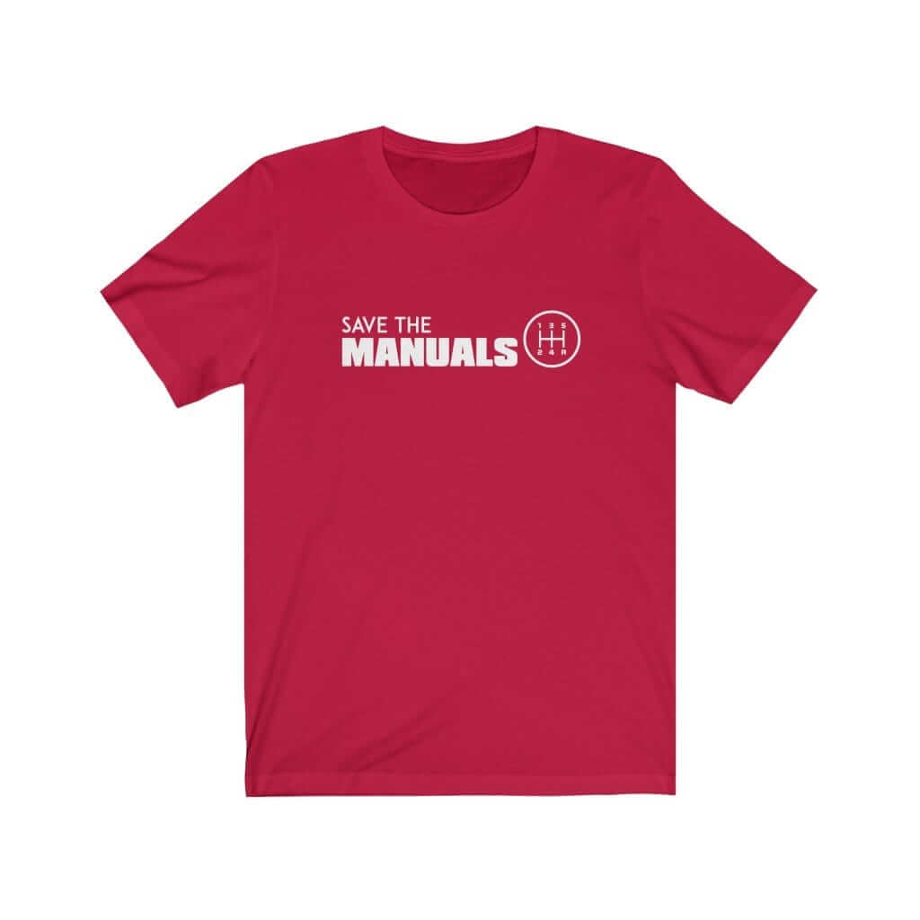 Save the Manuals Car T-Shirt