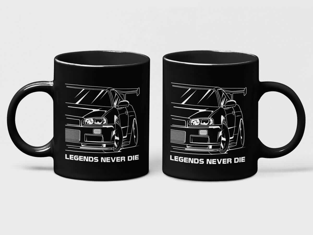 R34 Skyline GTR Coffee Mug | Legends Never Die