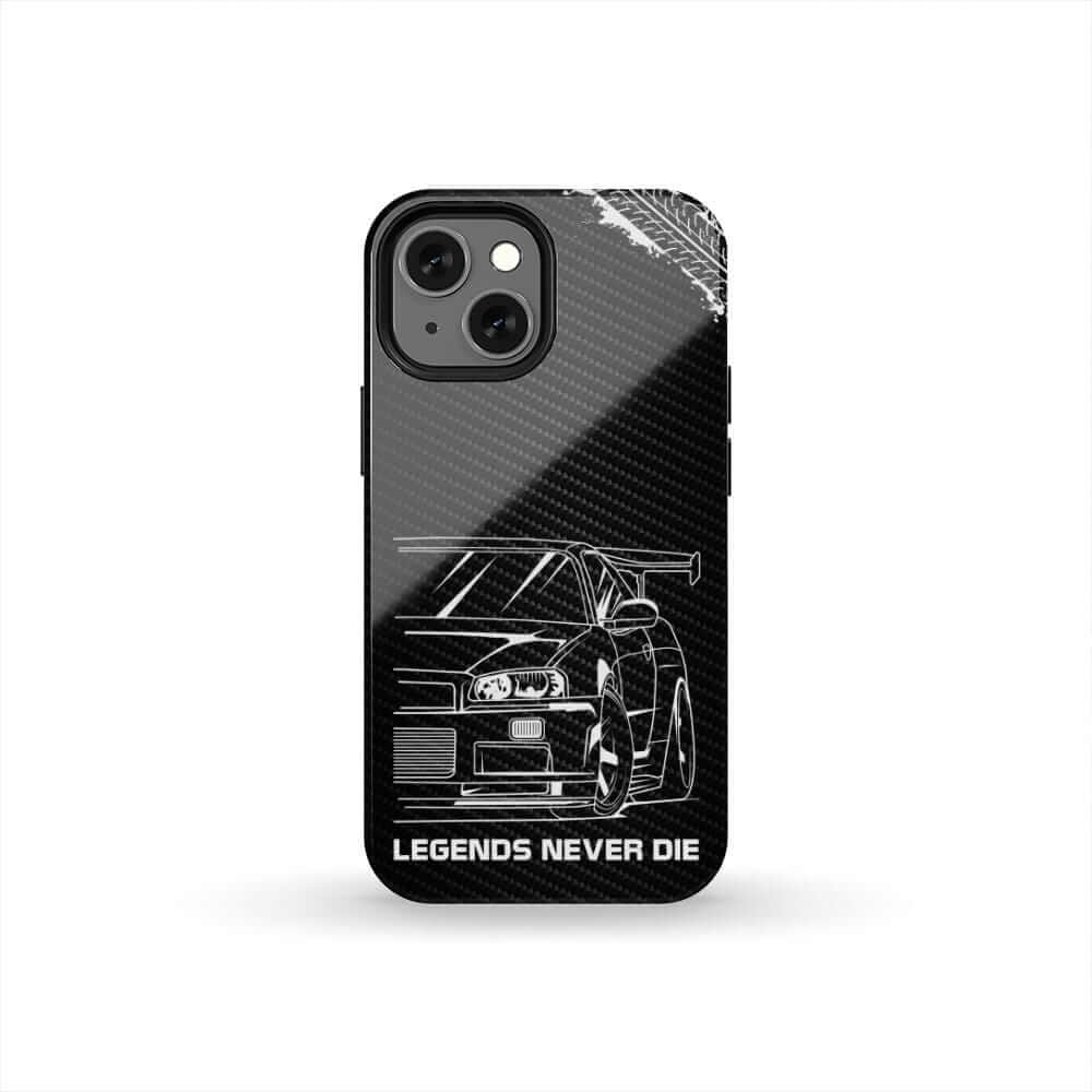 R34 Skyline GTR BNR34 Godzilla Legends Never Die Tough Phone Case