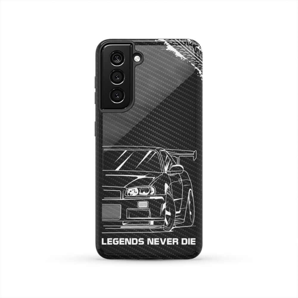 R34 Skyline GTR BNR34 Godzilla Legends Never Die Tough Phone Case