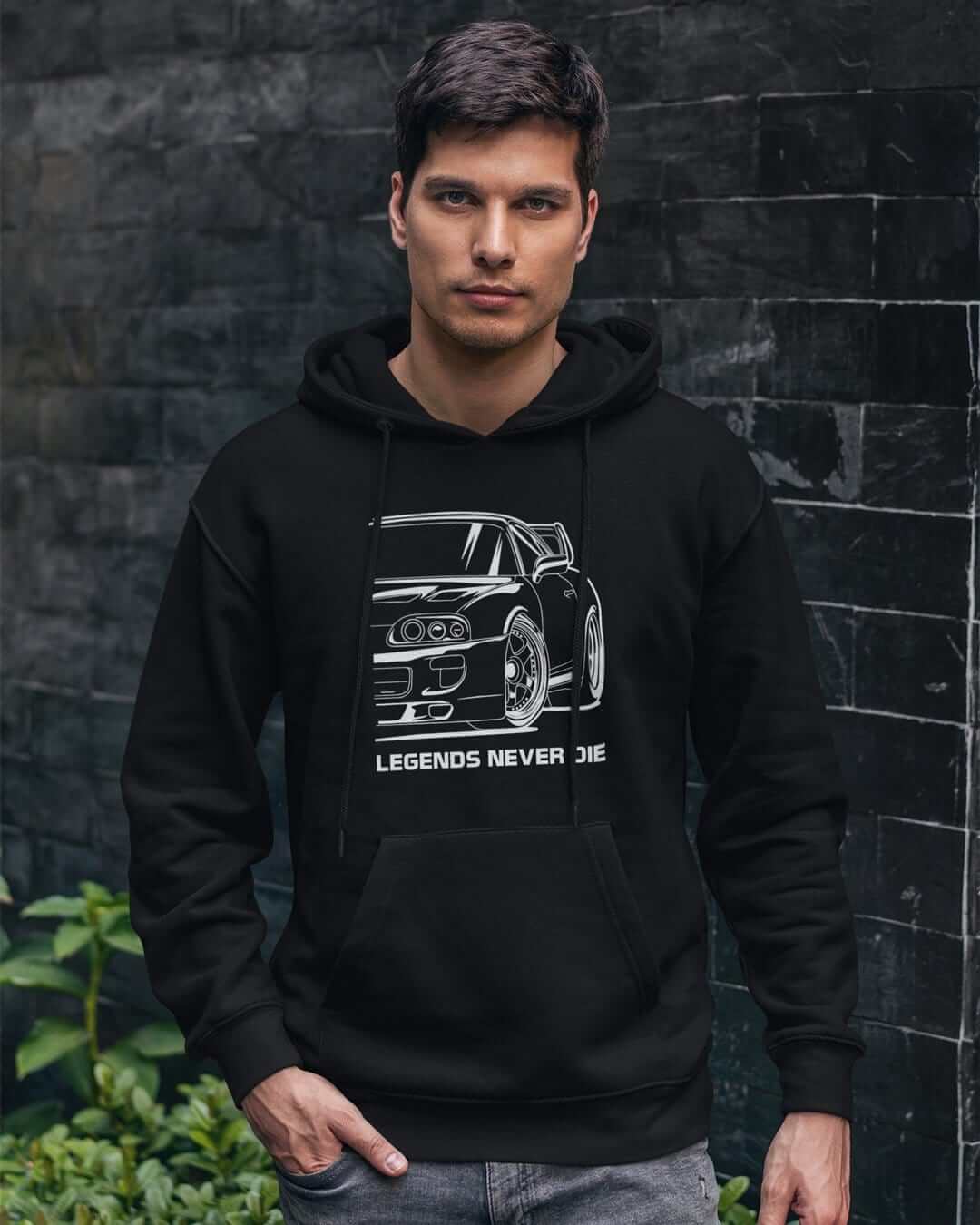 MKIV Supra 2JZ Legends Never Die JDM Car Hoodie