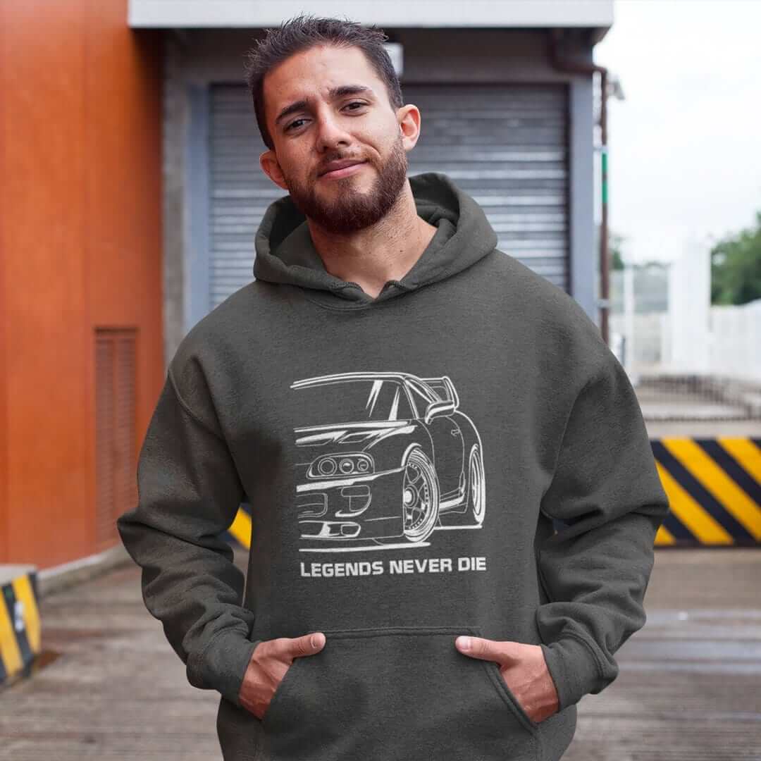 MKIV Supra 2JZ Legends Never Die JDM Car Hoodie