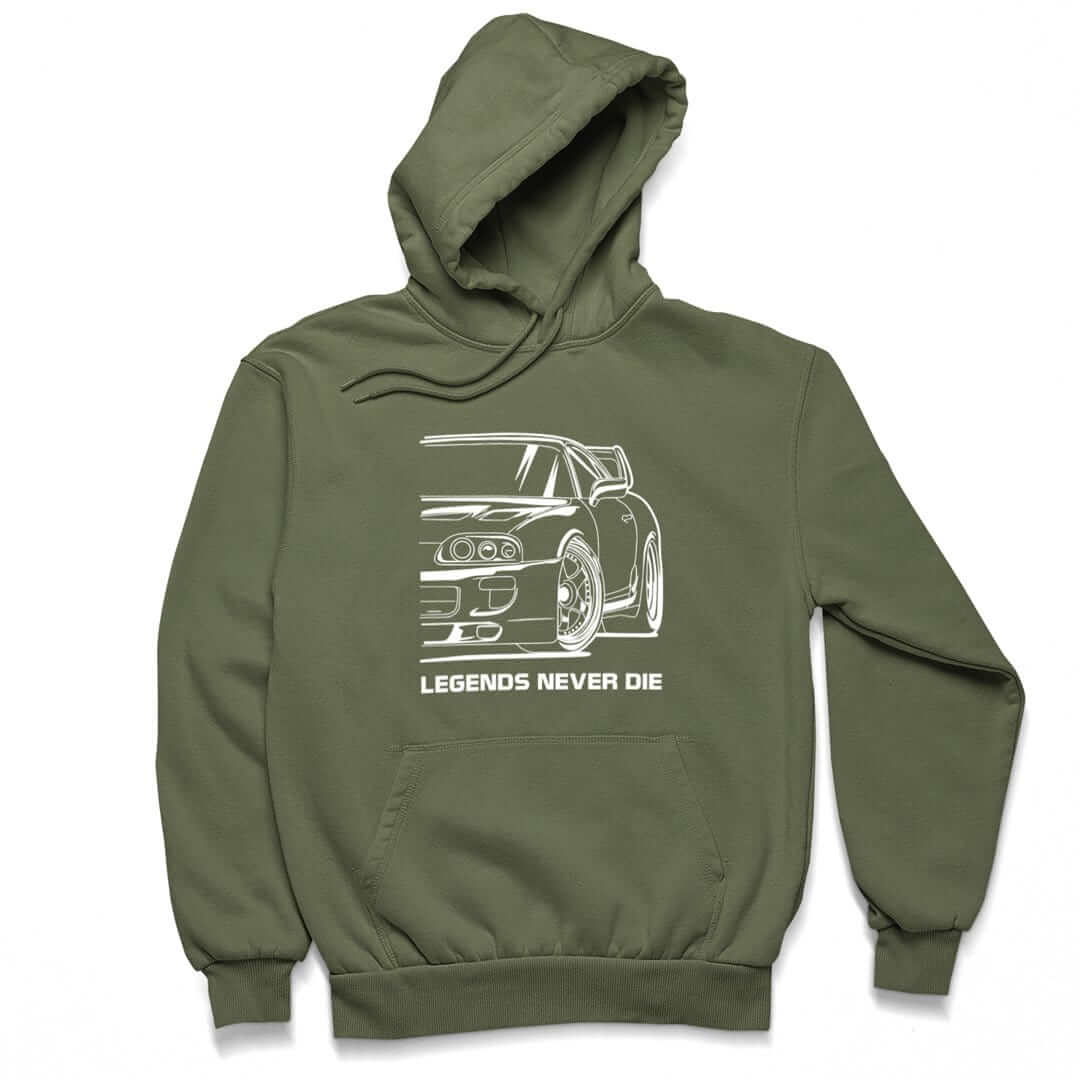 MKIV Supra 2JZ Legends Never Die JDM Car Hoodie