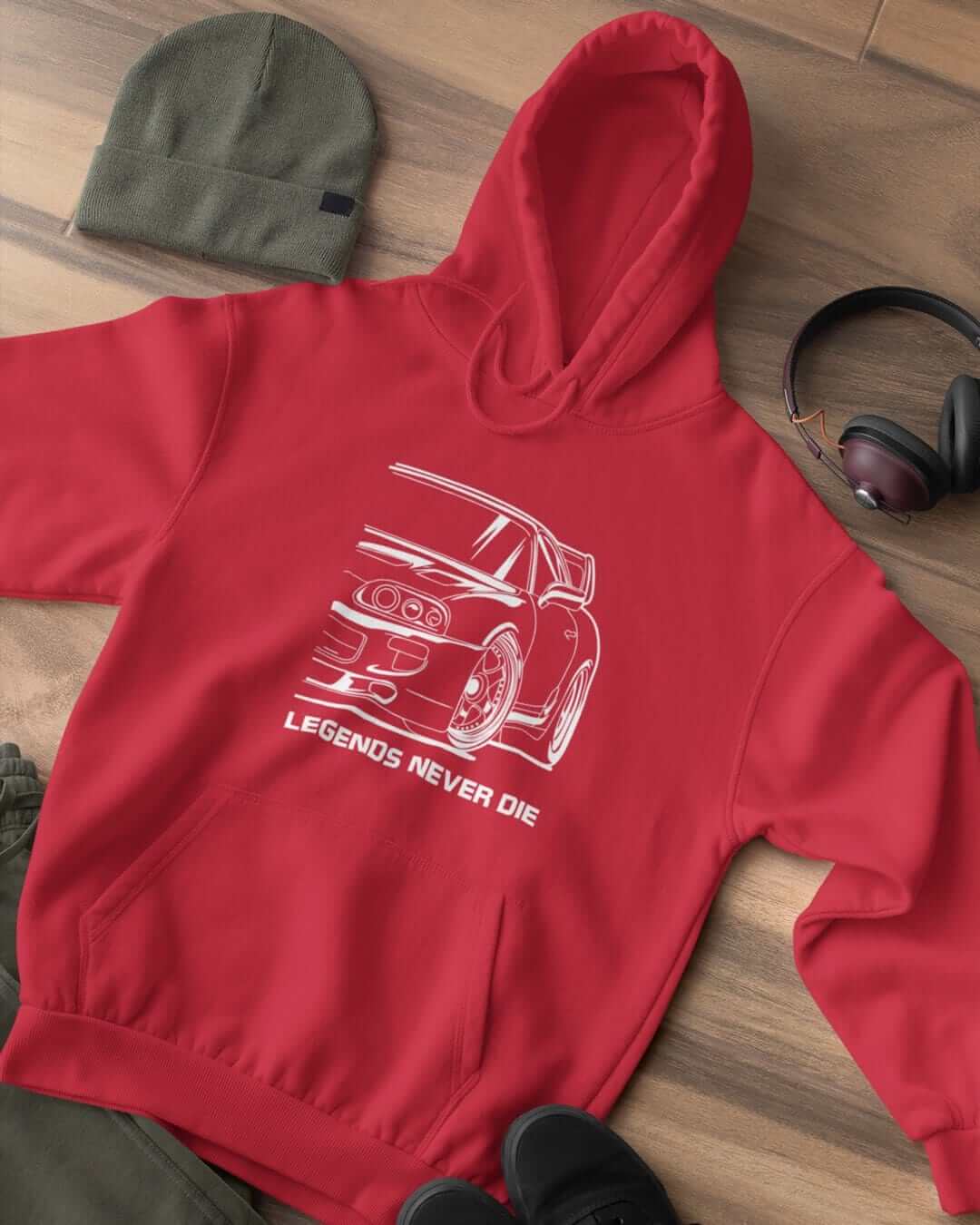 MKIV Supra 2JZ Legends Never Die JDM Car Hoodie