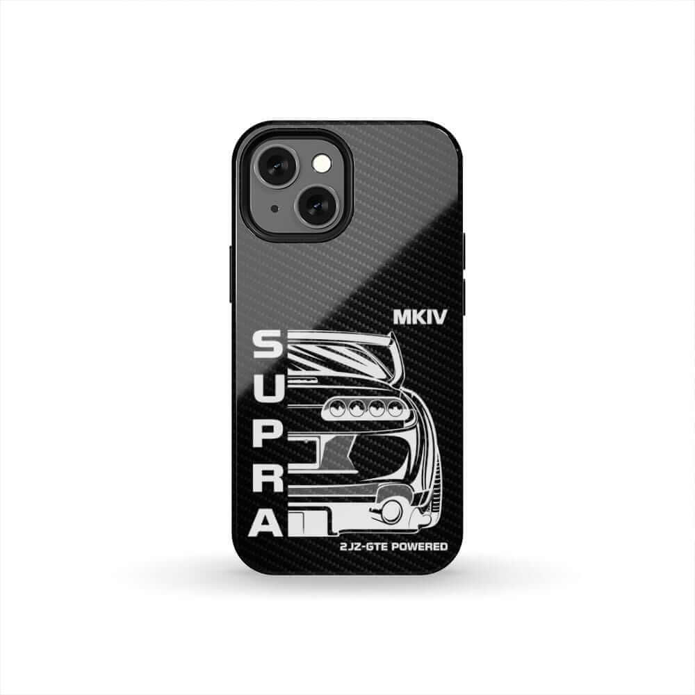 MKIV A80 Supra 2JZ Back View Tough Phone Case | JDM Car Guy Gift
