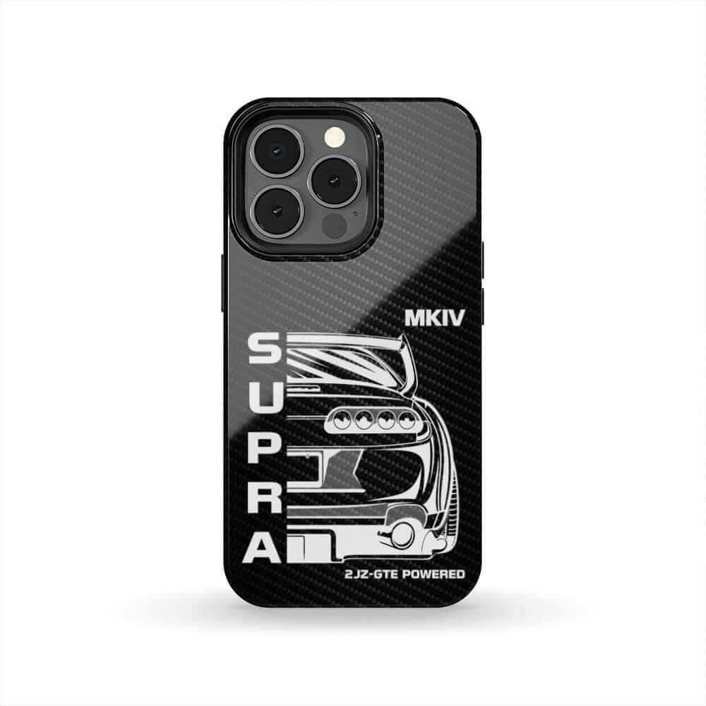 MKIV A80 Supra 2JZ Back View Tough Phone Case | JDM Car Guy Gift