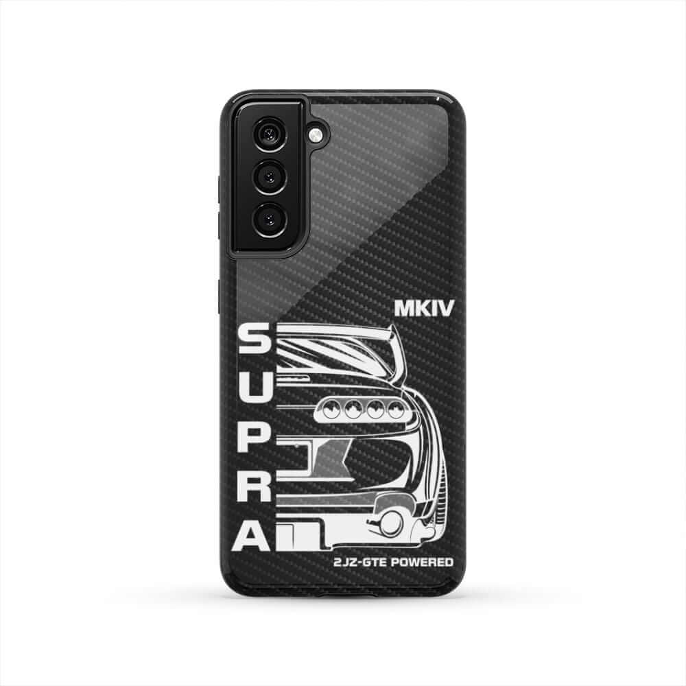 MKIV A80 Supra 2JZ Back View Tough Phone Case | JDM Car Guy Gift