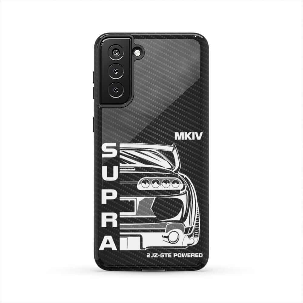 MKIV A80 Supra 2JZ Back View Tough Phone Case | JDM Car Guy Gift