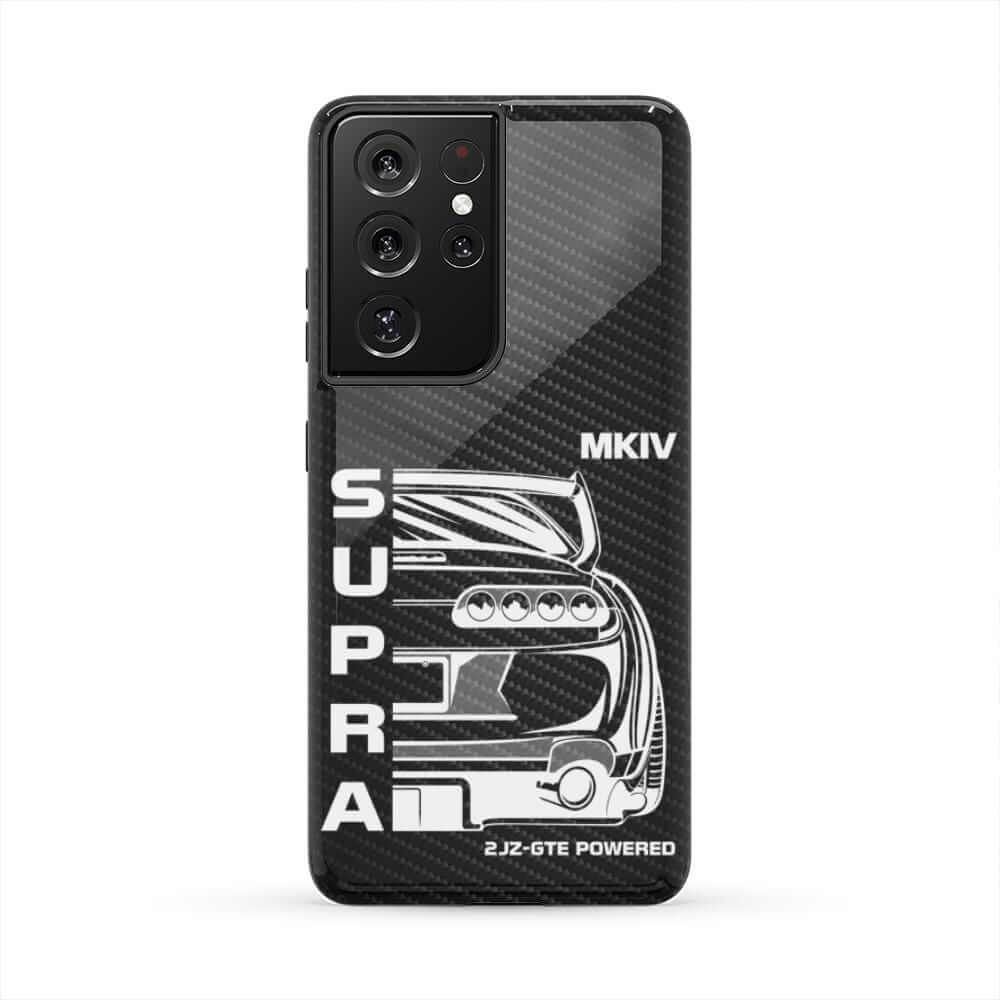 MKIV A80 Supra 2JZ Back View Tough Phone Case | JDM Car Guy Gift