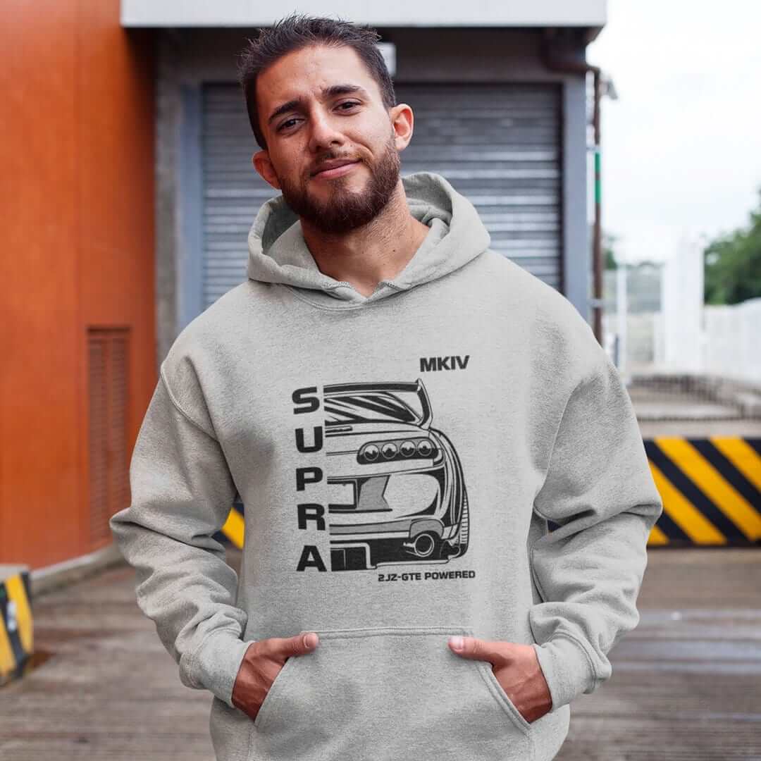 MKIV Supra 2JZ Back Print JDM Car Hoodie
